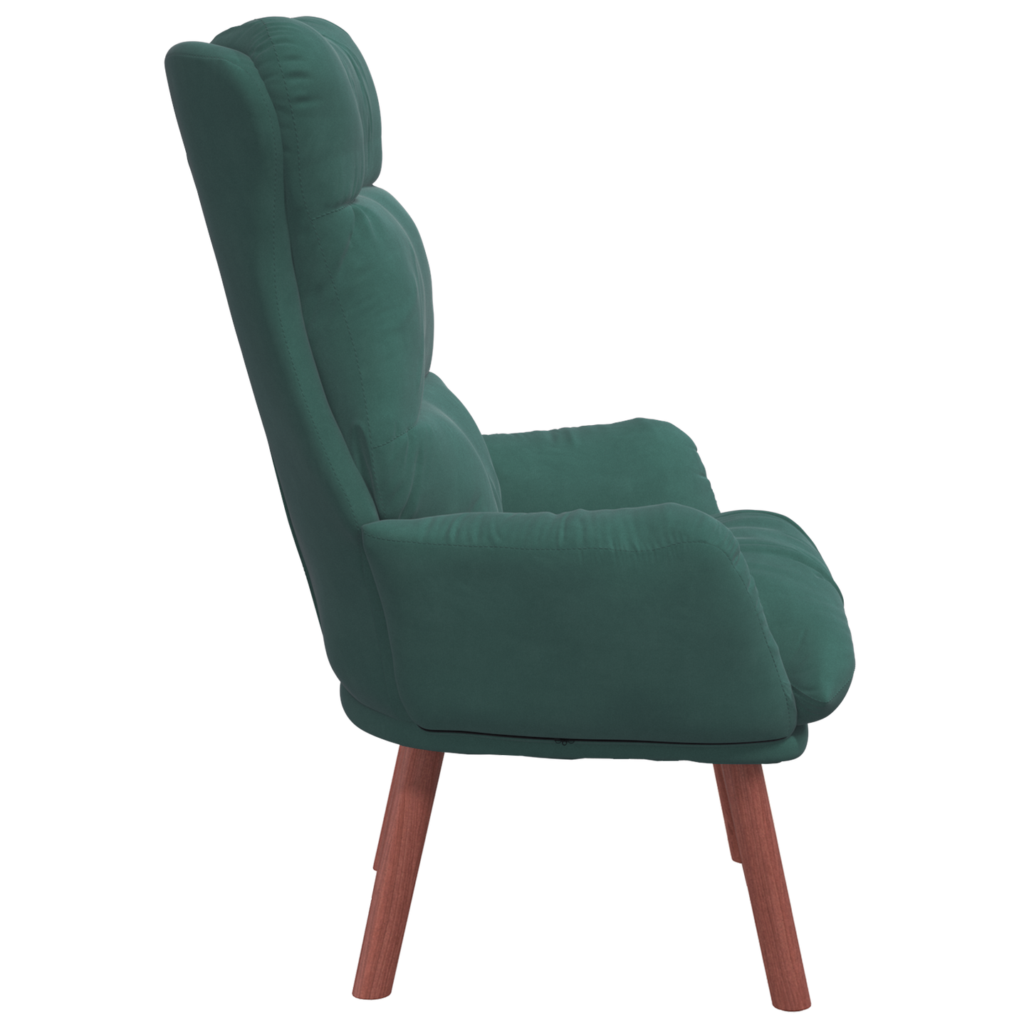 Relaxing Chair Dark Green Velvet