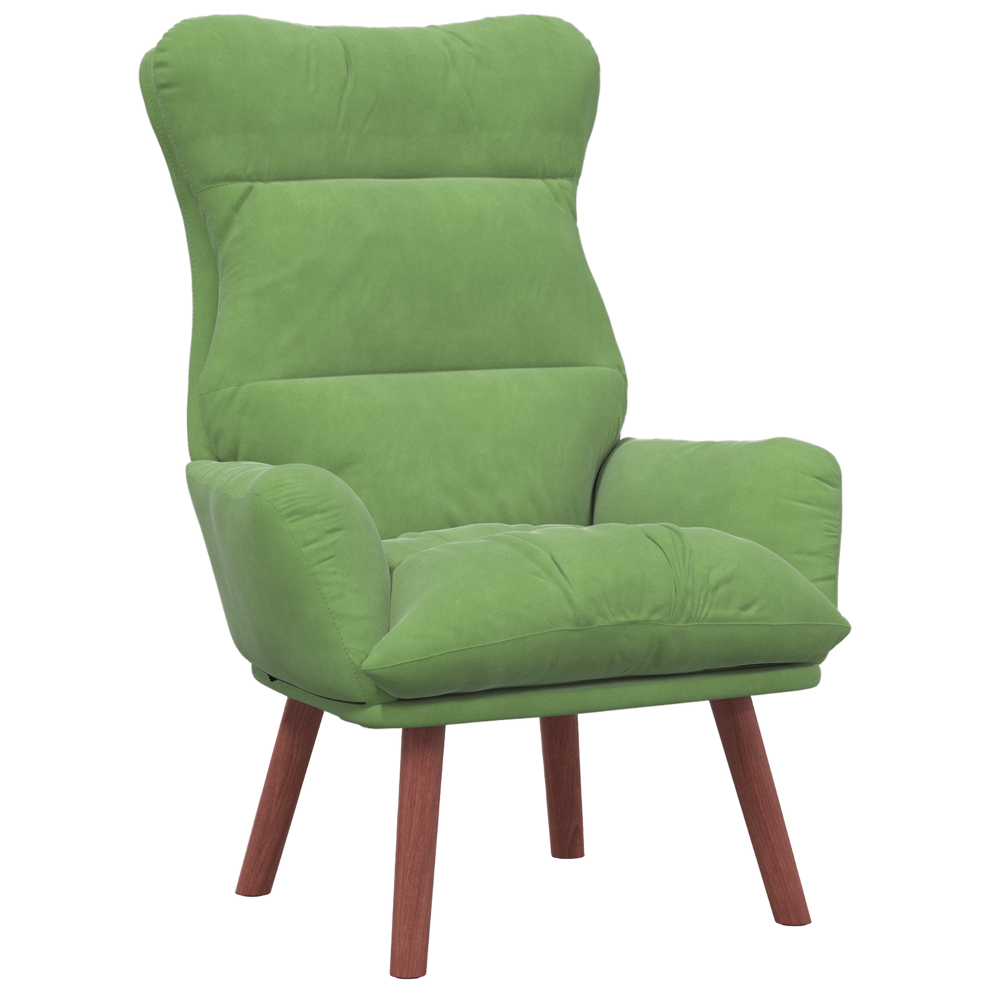 Relaxing Chair Light Green Velvet