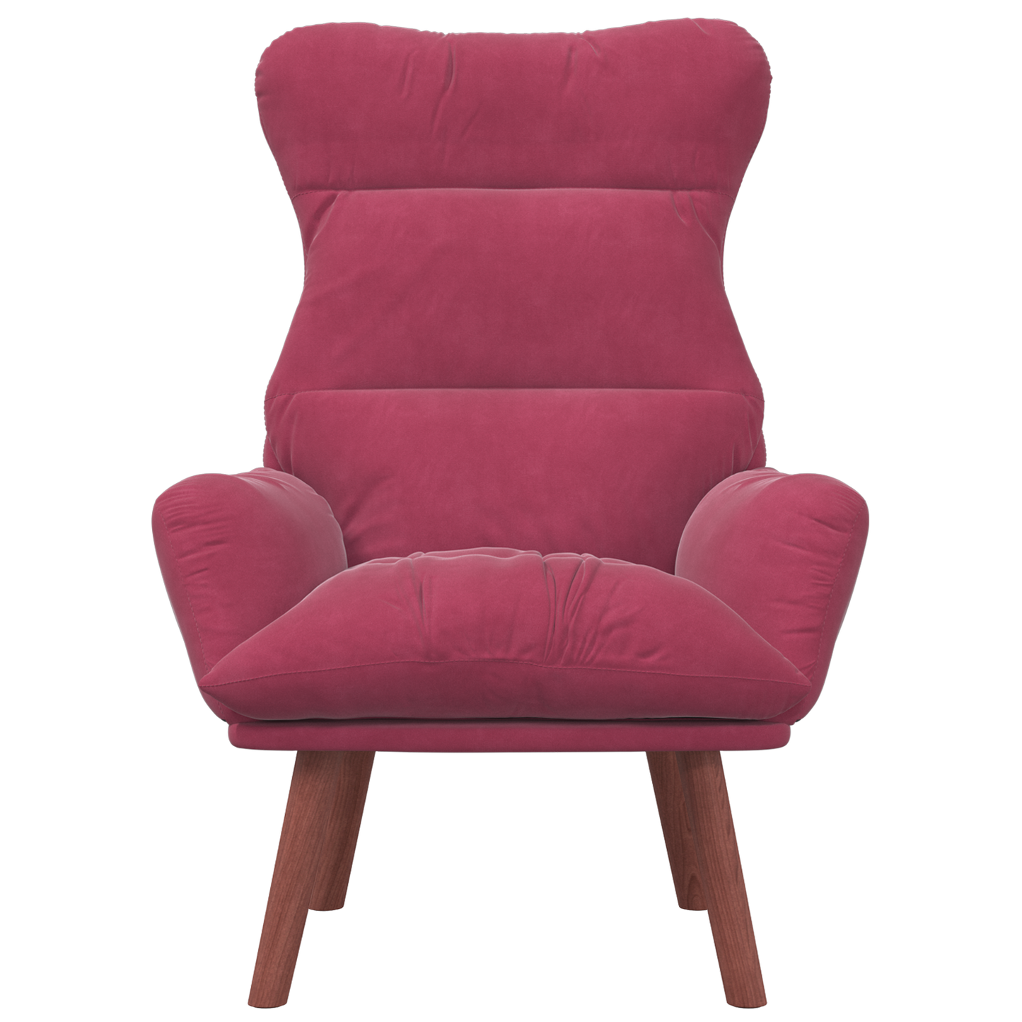 Relaxing Chair Wine Red Velvet