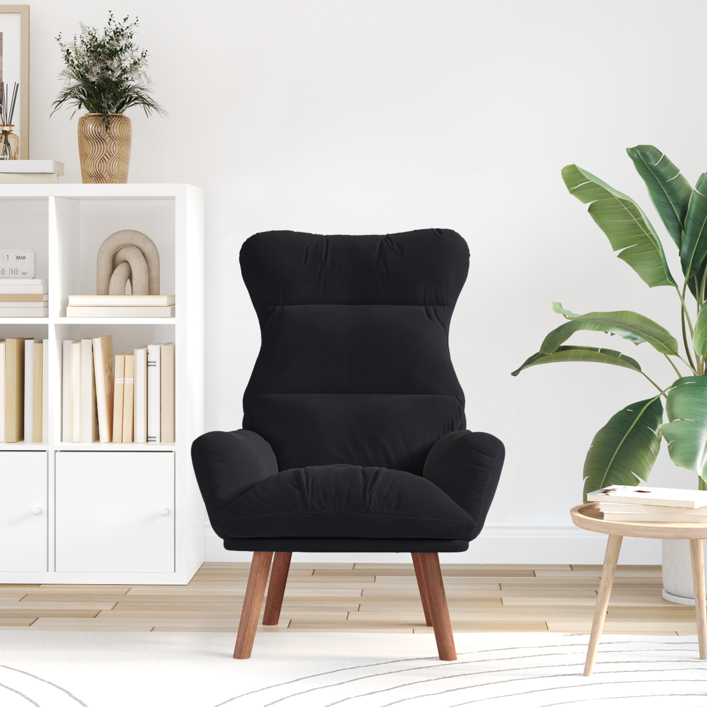 Relaxing Chair Black Velvet
