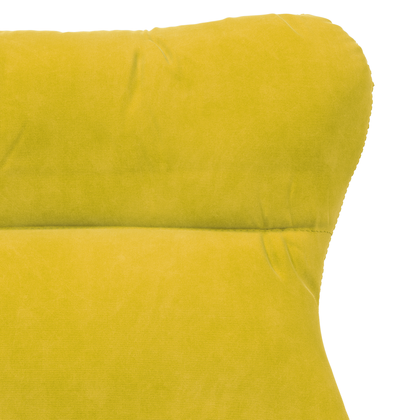 Relaxing Chair Yellow Velvet