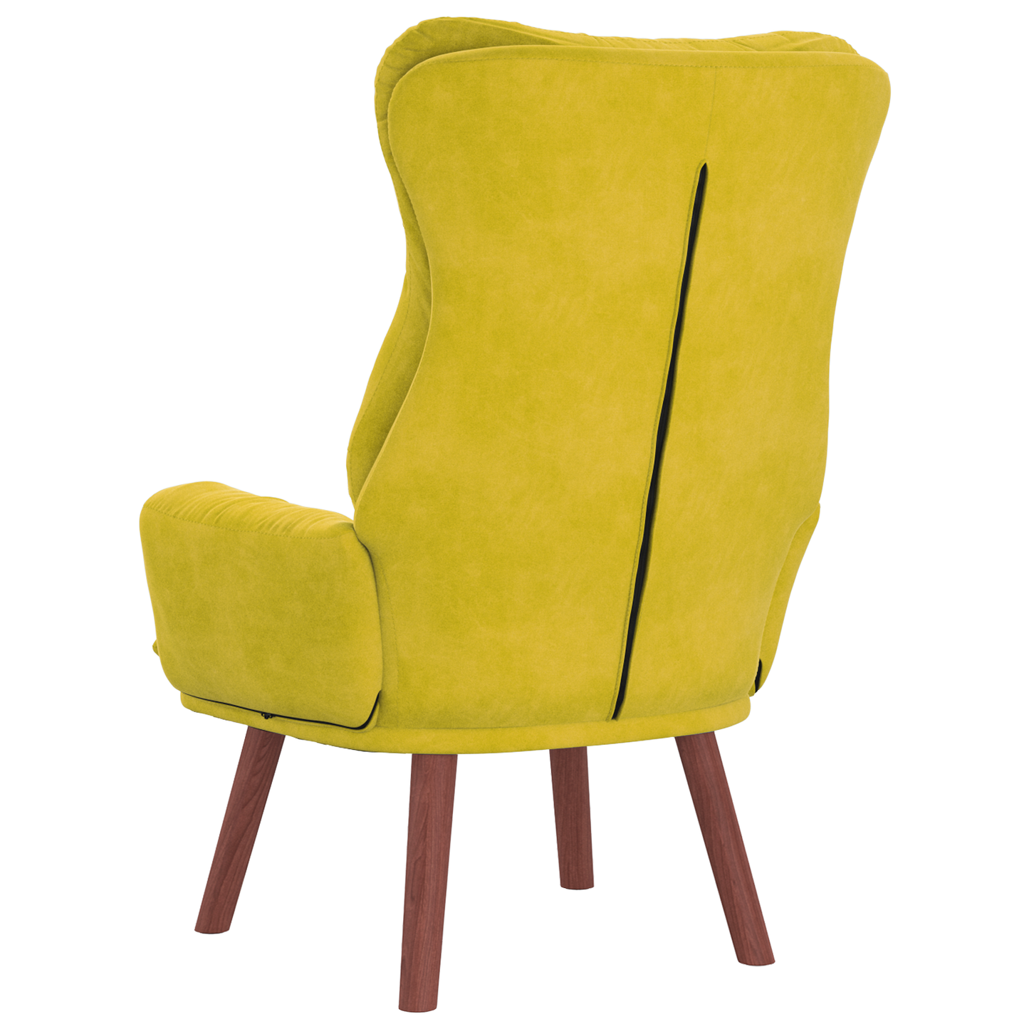 Relaxing Chair Yellow Velvet