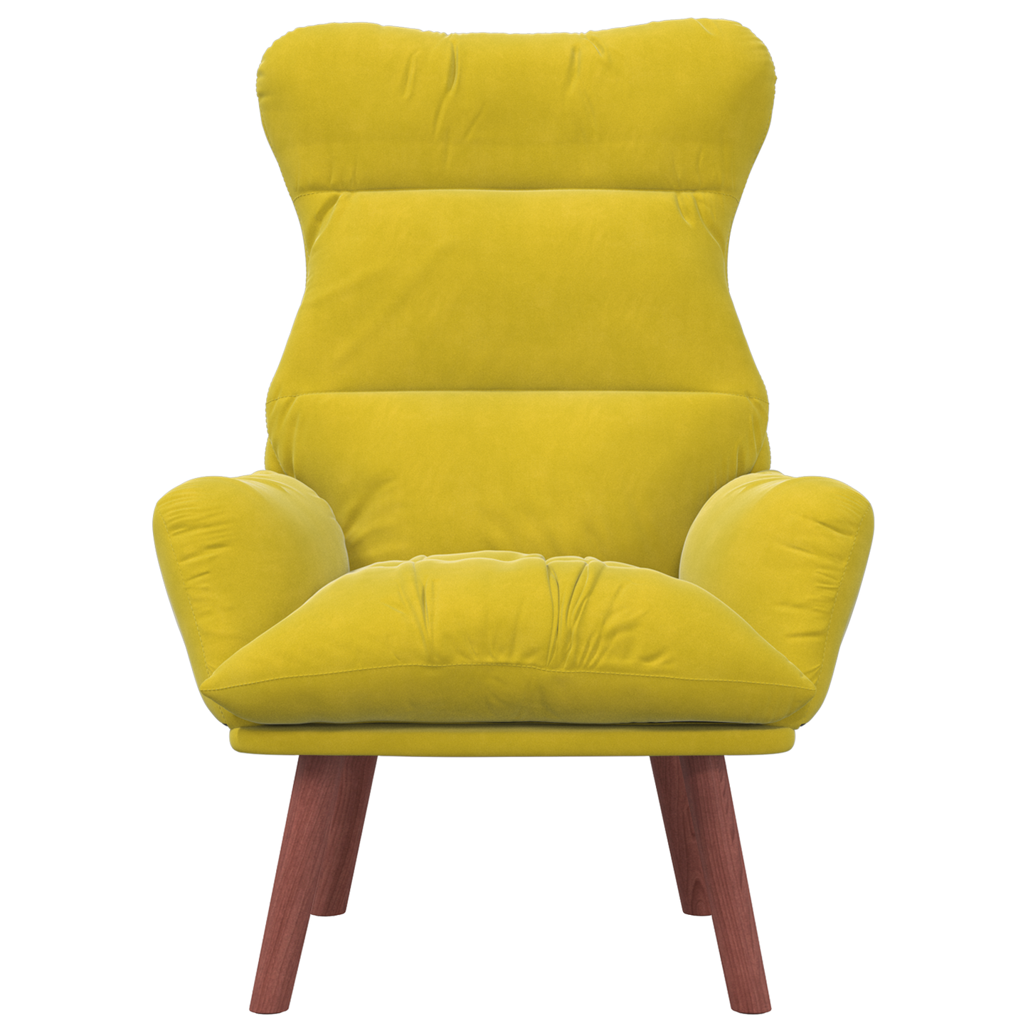 Relaxing Chair Yellow Velvet