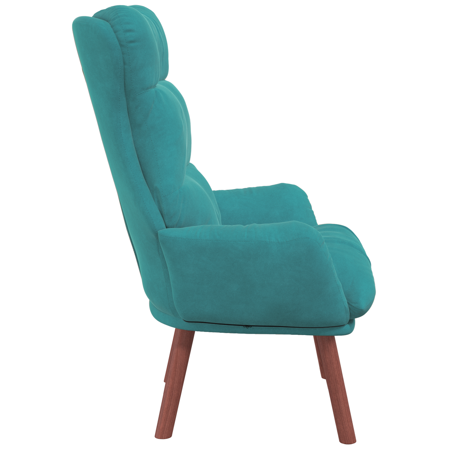 Relaxing Chair Turquoise Velvet