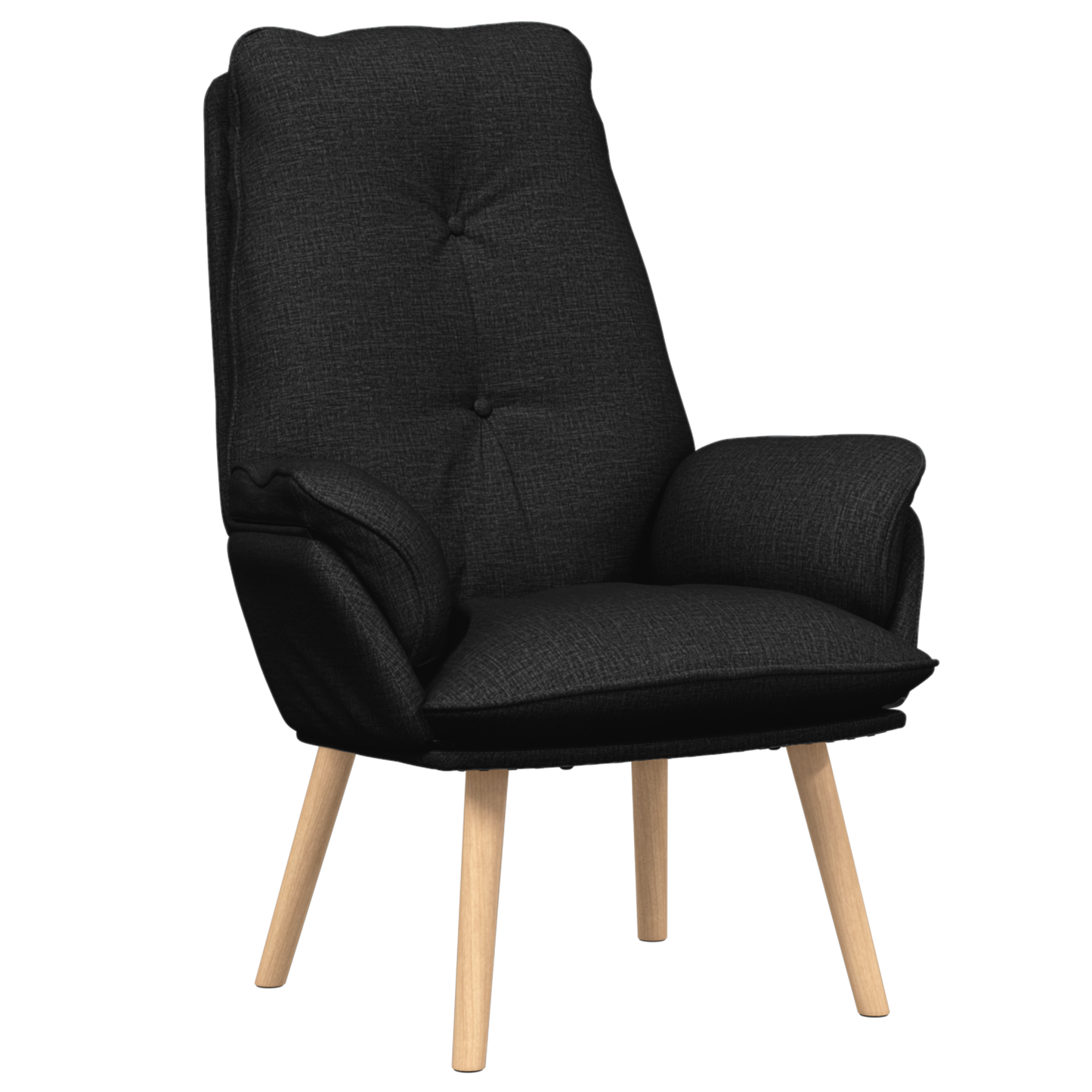 Relaxing Chair Black Fabric