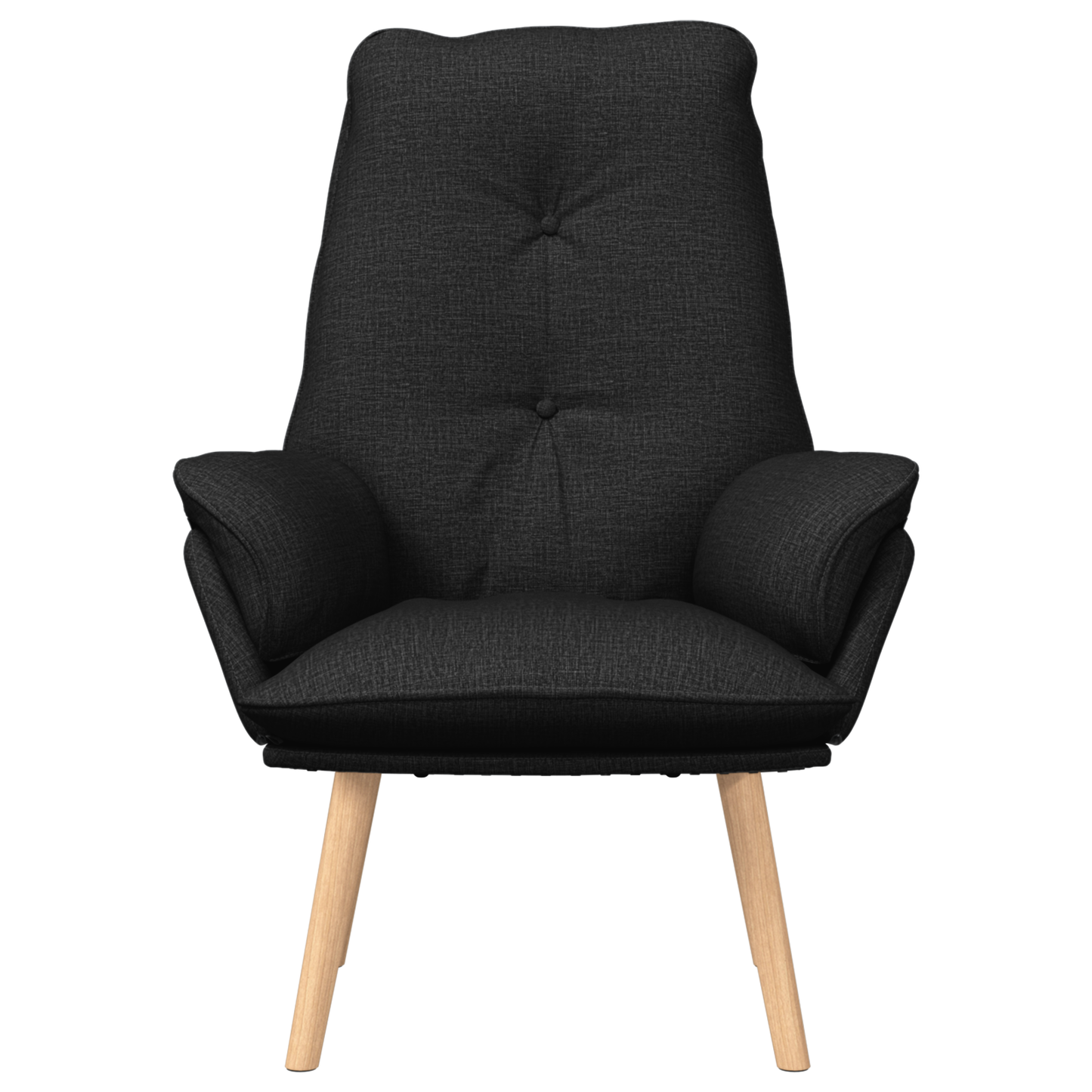 Relaxing Chair Black Fabric