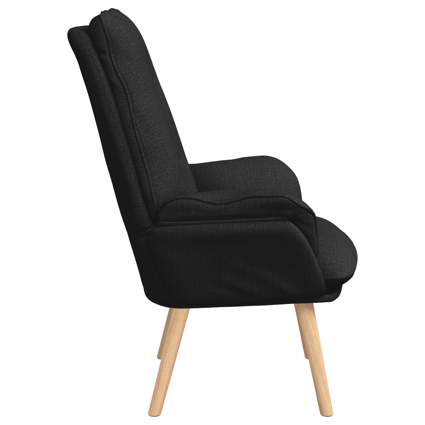 Relaxing Chair Black Fabric
