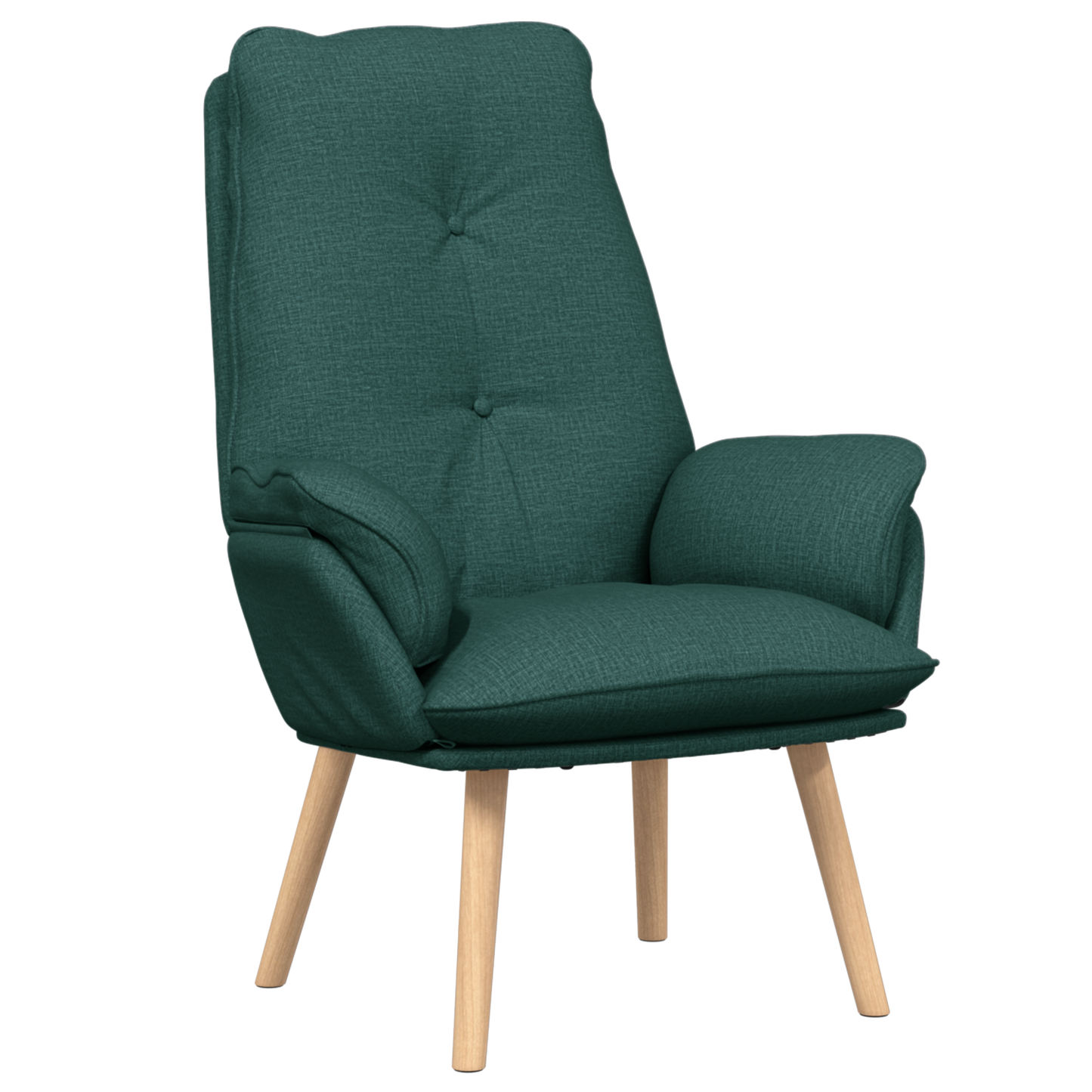 Relaxing Chair Dark Green Fabric