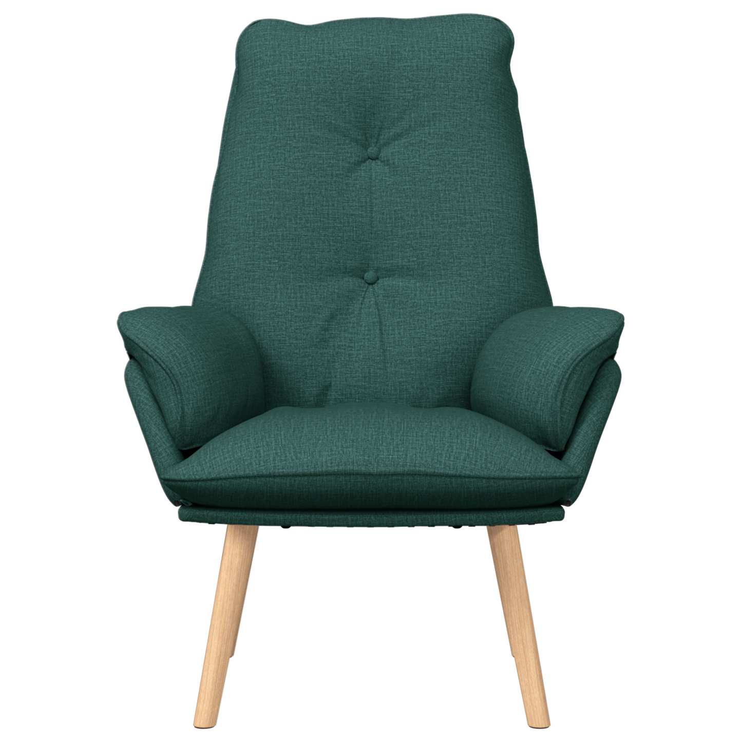 Relaxing Chair Dark Green Fabric