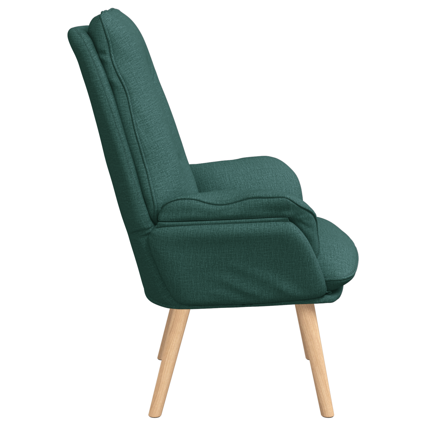Relaxing Chair Dark Green Fabric