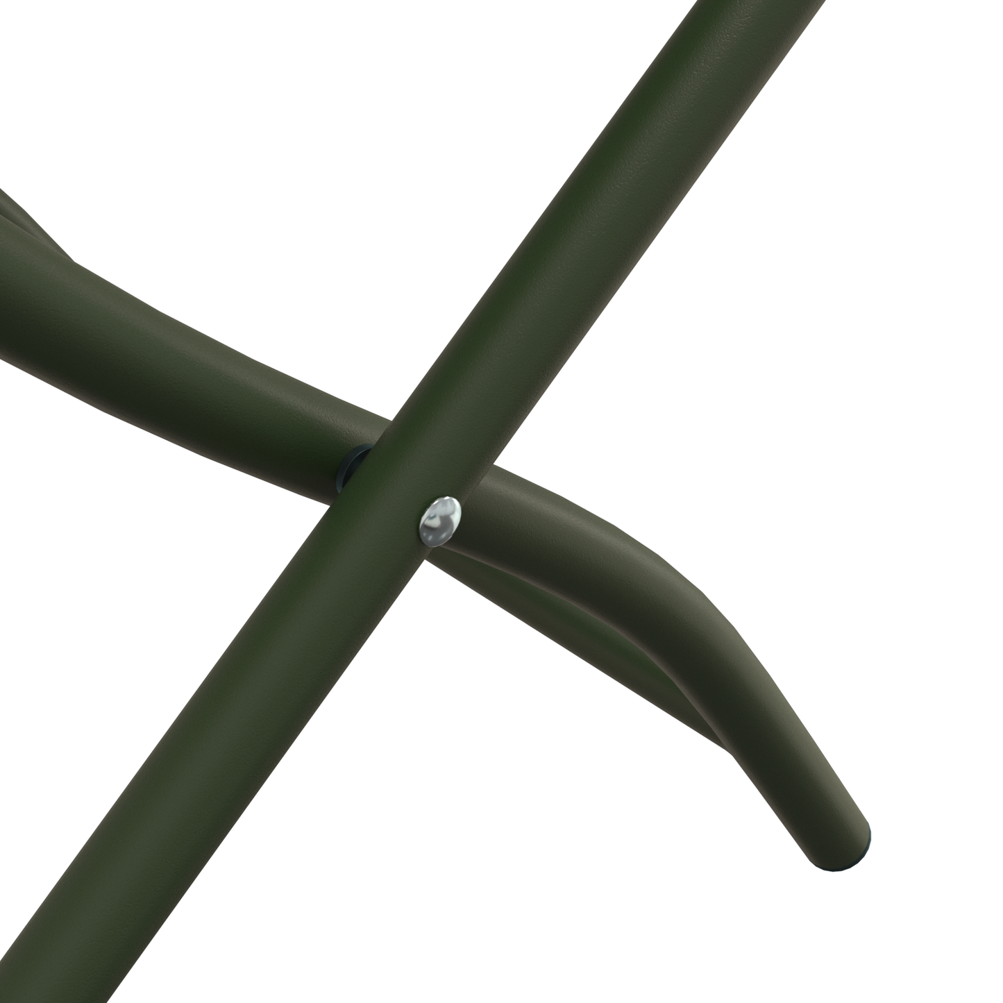 Folding Garden Chairs 2 pcs Dark Green 42x52x82 cm Powder-coated Steel