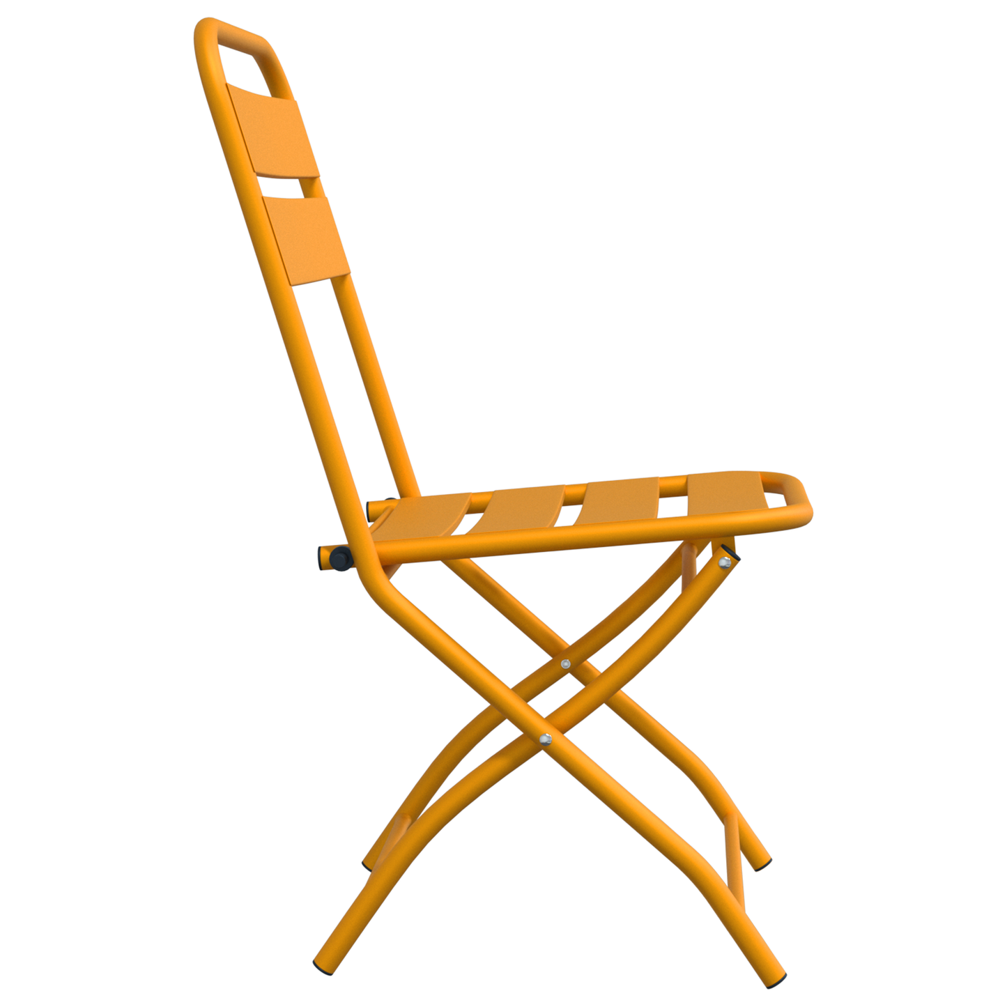 Folding Garden Chairs 2 pcs Mustard Yellow 42x52x82 cm Powder-coated Steel