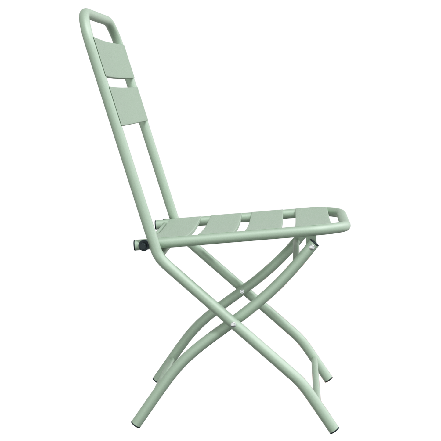 Folding Garden Chairs 2 pcs Light Mint 42x52x82 cm Powder-coated Steel