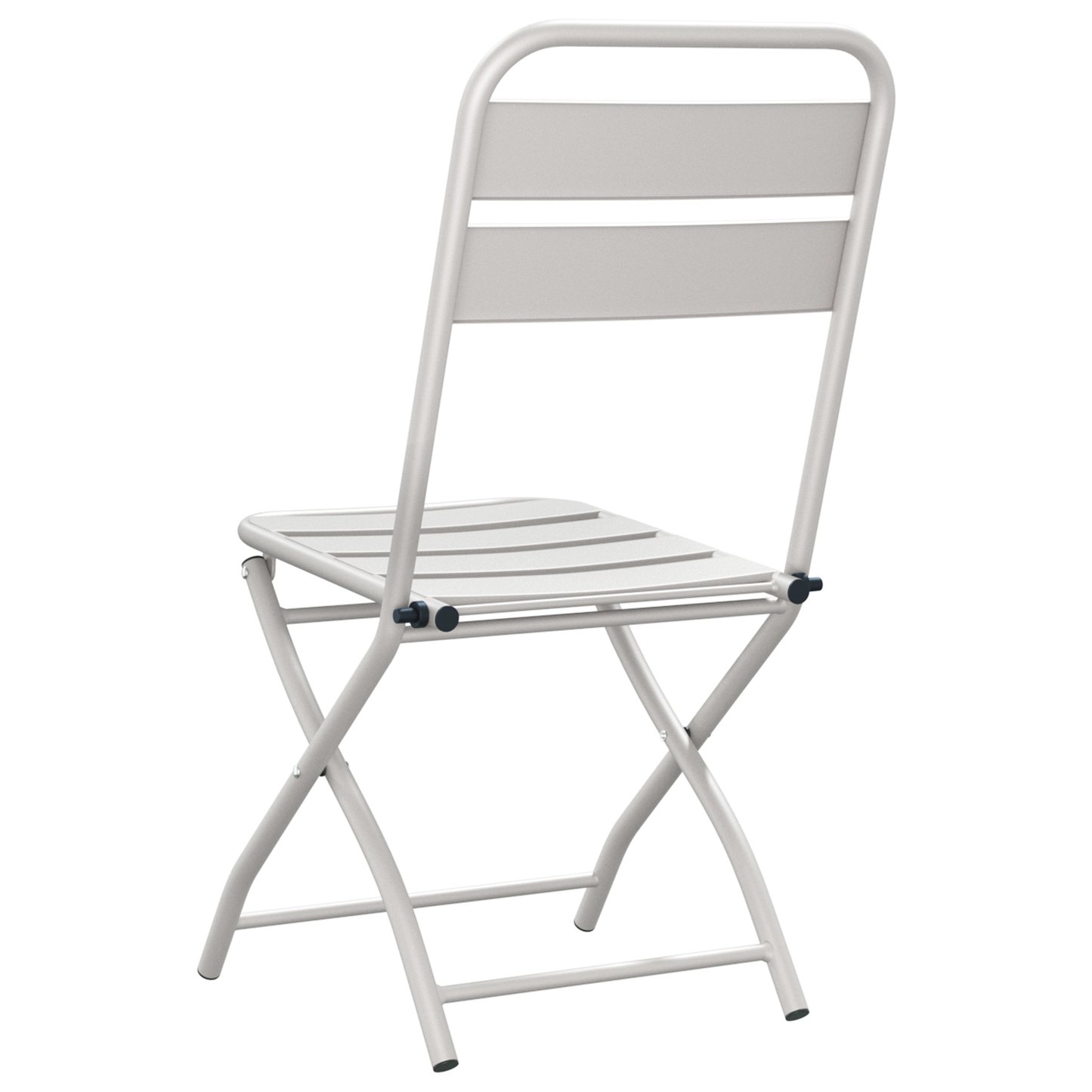 Folding Garden Chairs 2 pcs Beige 42x52x82 cm Powder-coated Steel