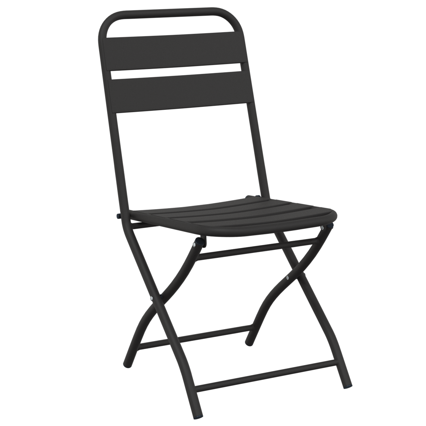 Folding Garden Chairs 2 pcs Anthracite 42x52x82 cm Powder-coated Steel