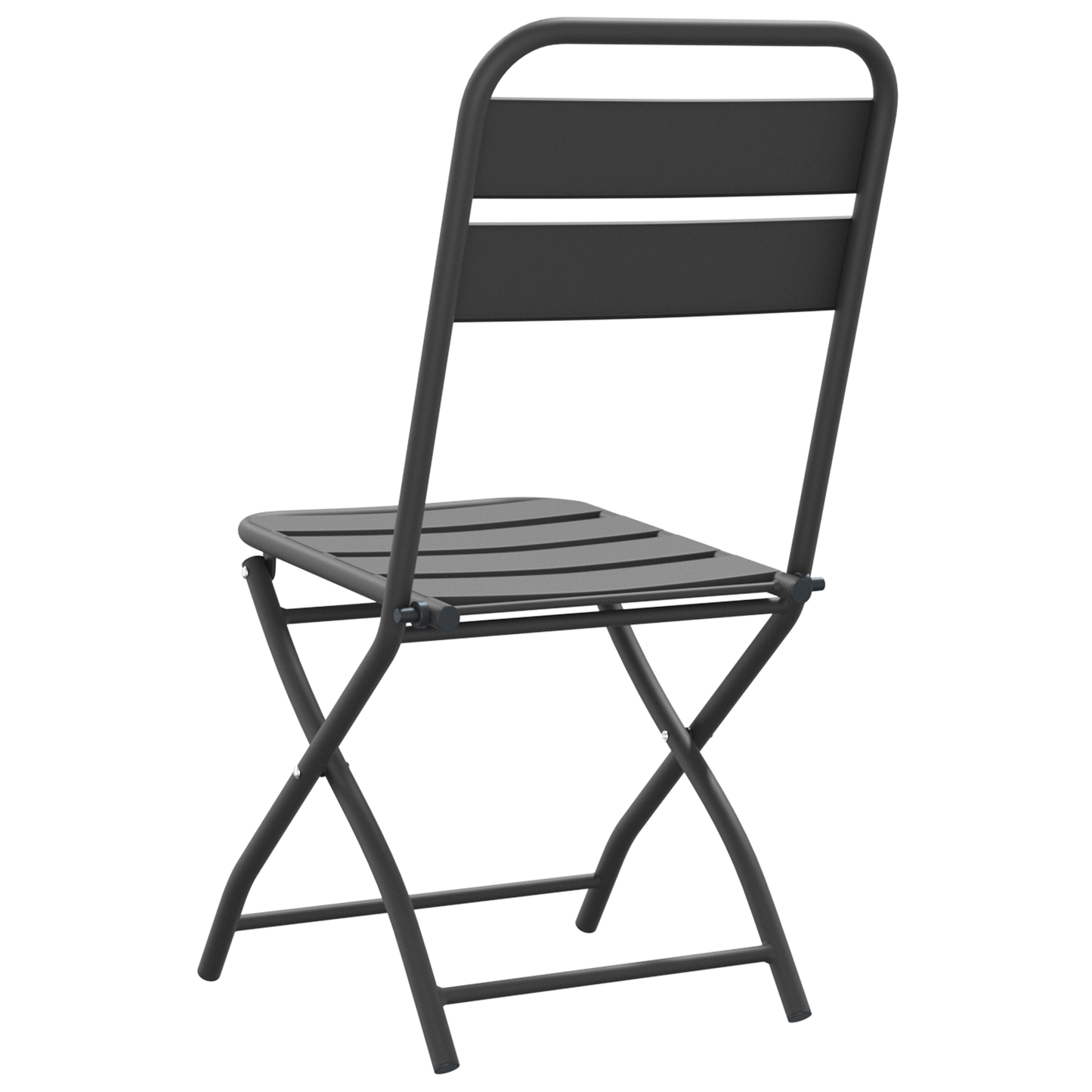 Folding Garden Chairs 2 pcs Anthracite 42x52x82 cm Powder-coated Steel