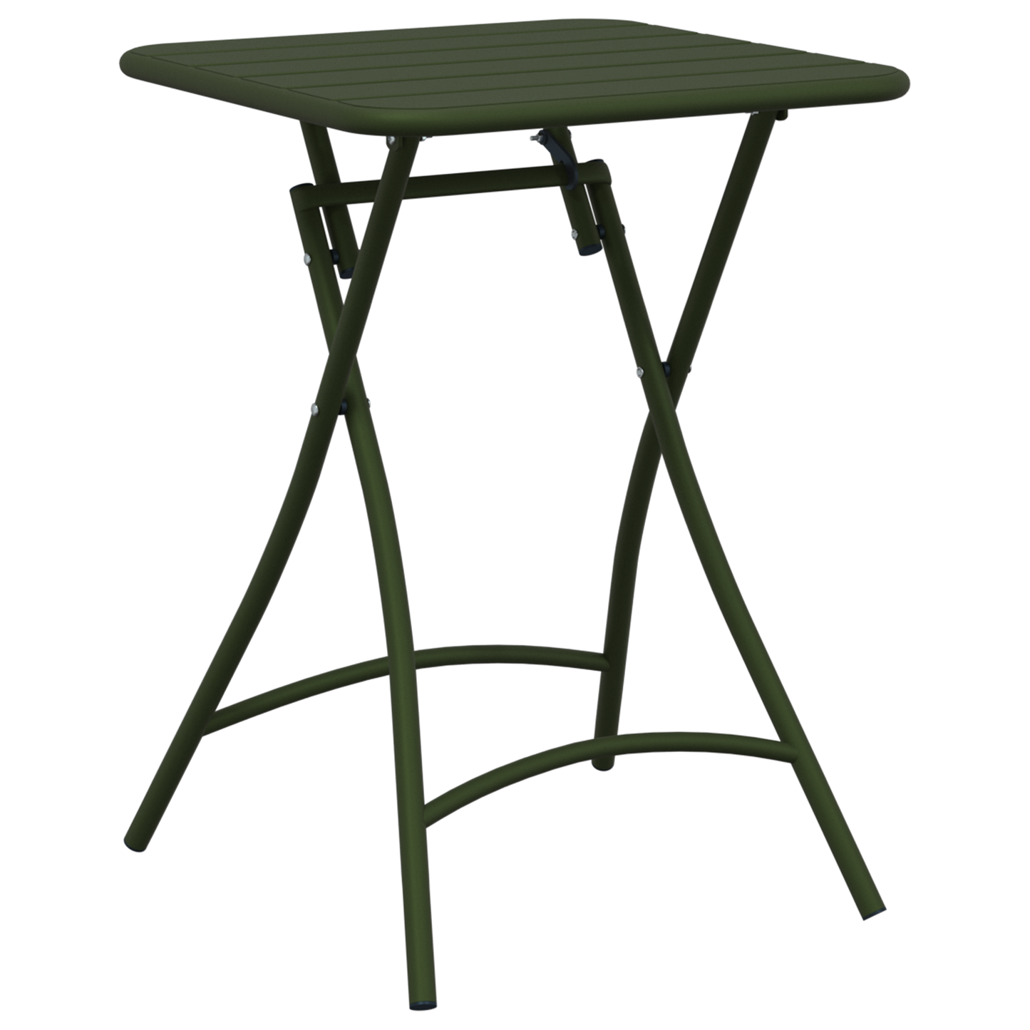 Dark Green Folding Garden Table 55x55x73 cm - Steel