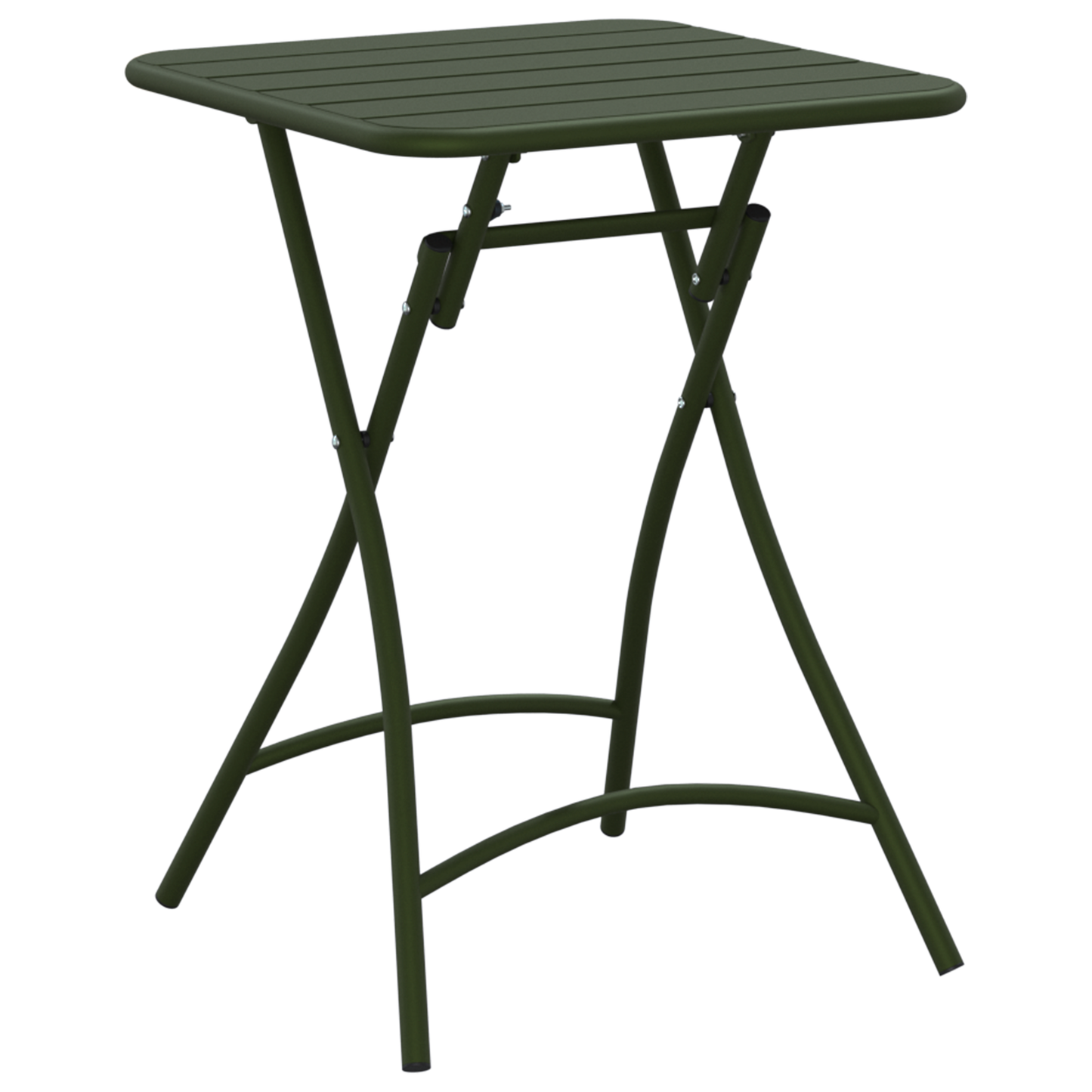 Dark Green Folding Garden Table 55x55x73 cm - Steel