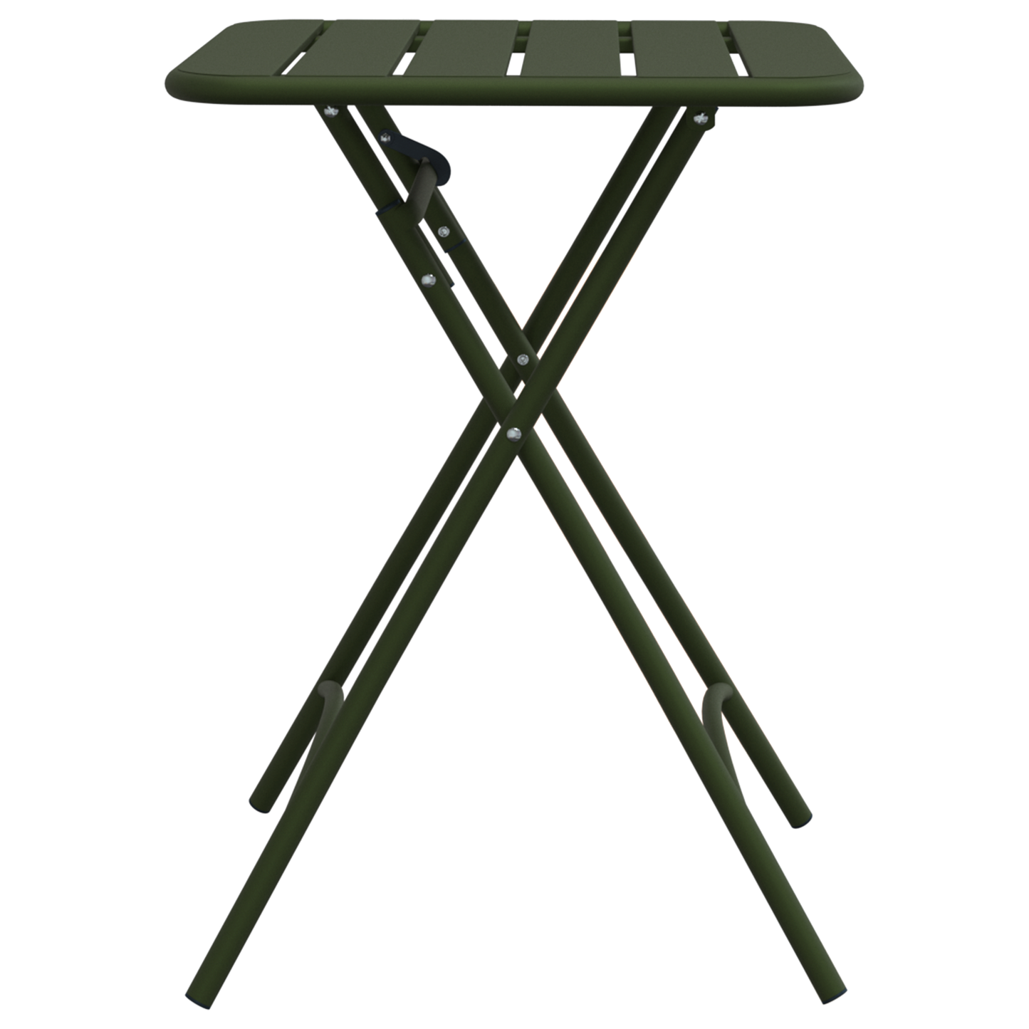 Dark Green Folding Garden Table 55x55x73 cm - Steel