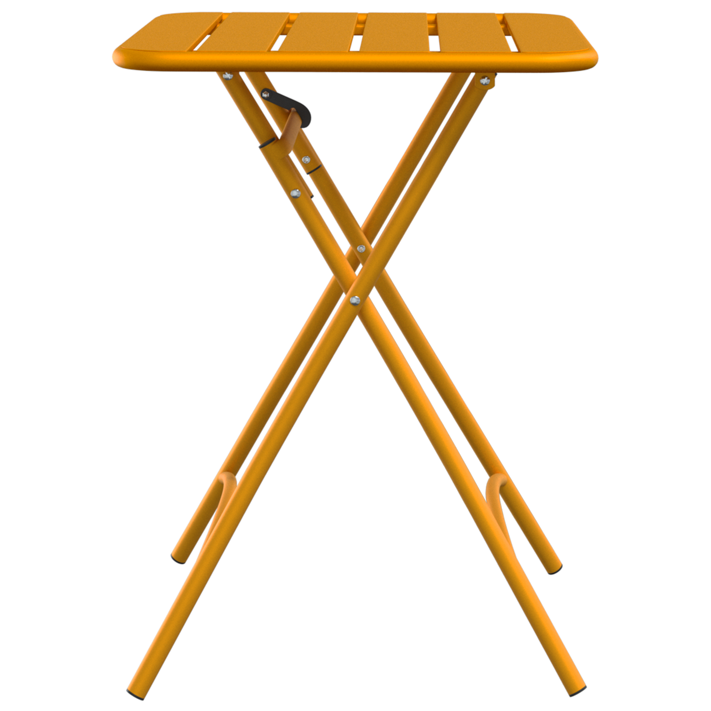 Foldable Garden Table - Mustard Yellow - 55x55x73 cm - Steel