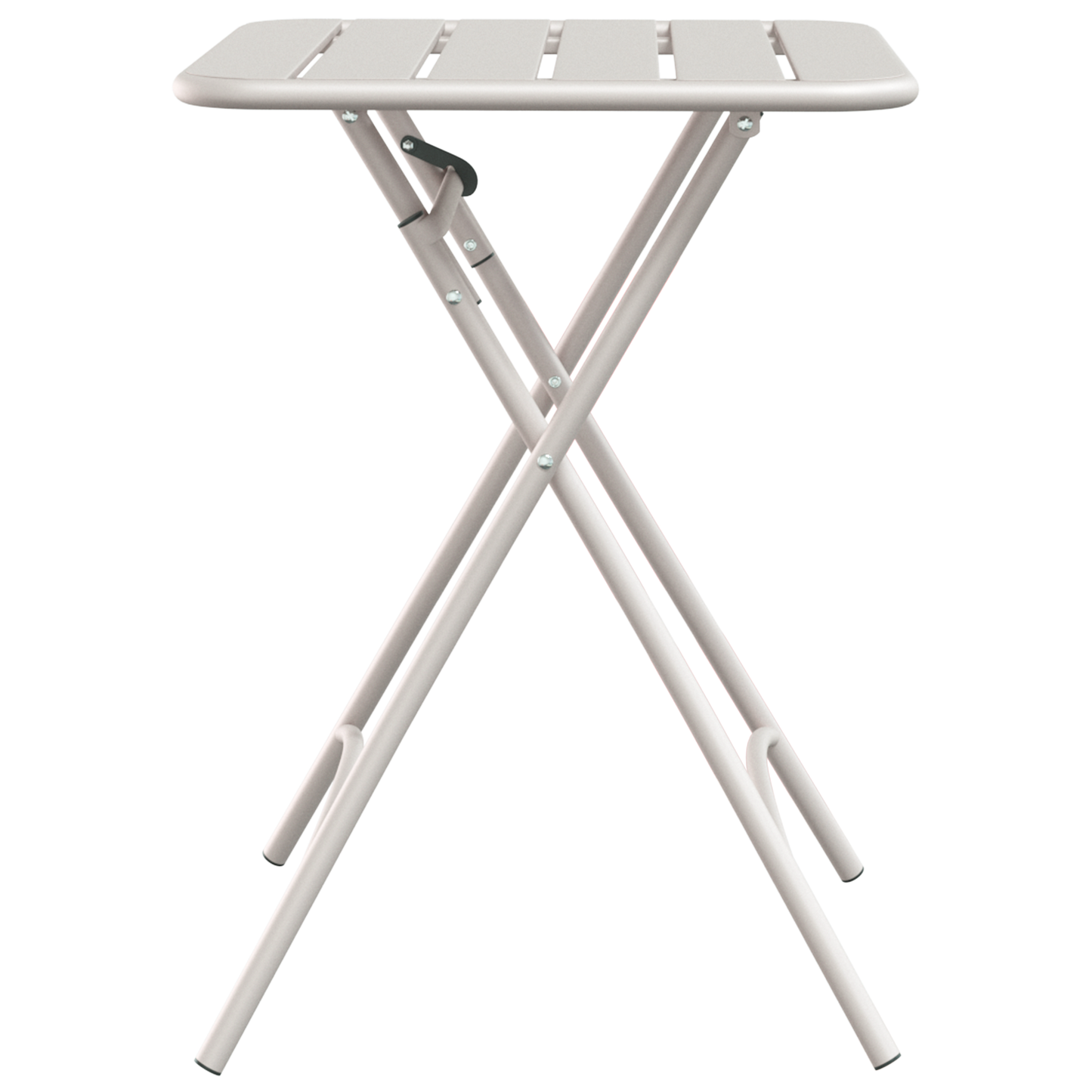 Folding Garden Table Beige 55x55x73 cm Steel