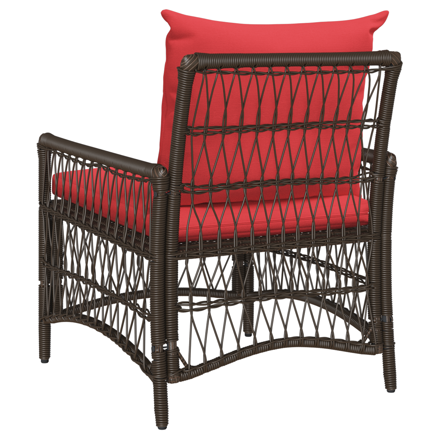 Garden Chair with Cushions Brown 60x70x78 cm Poly Rattan