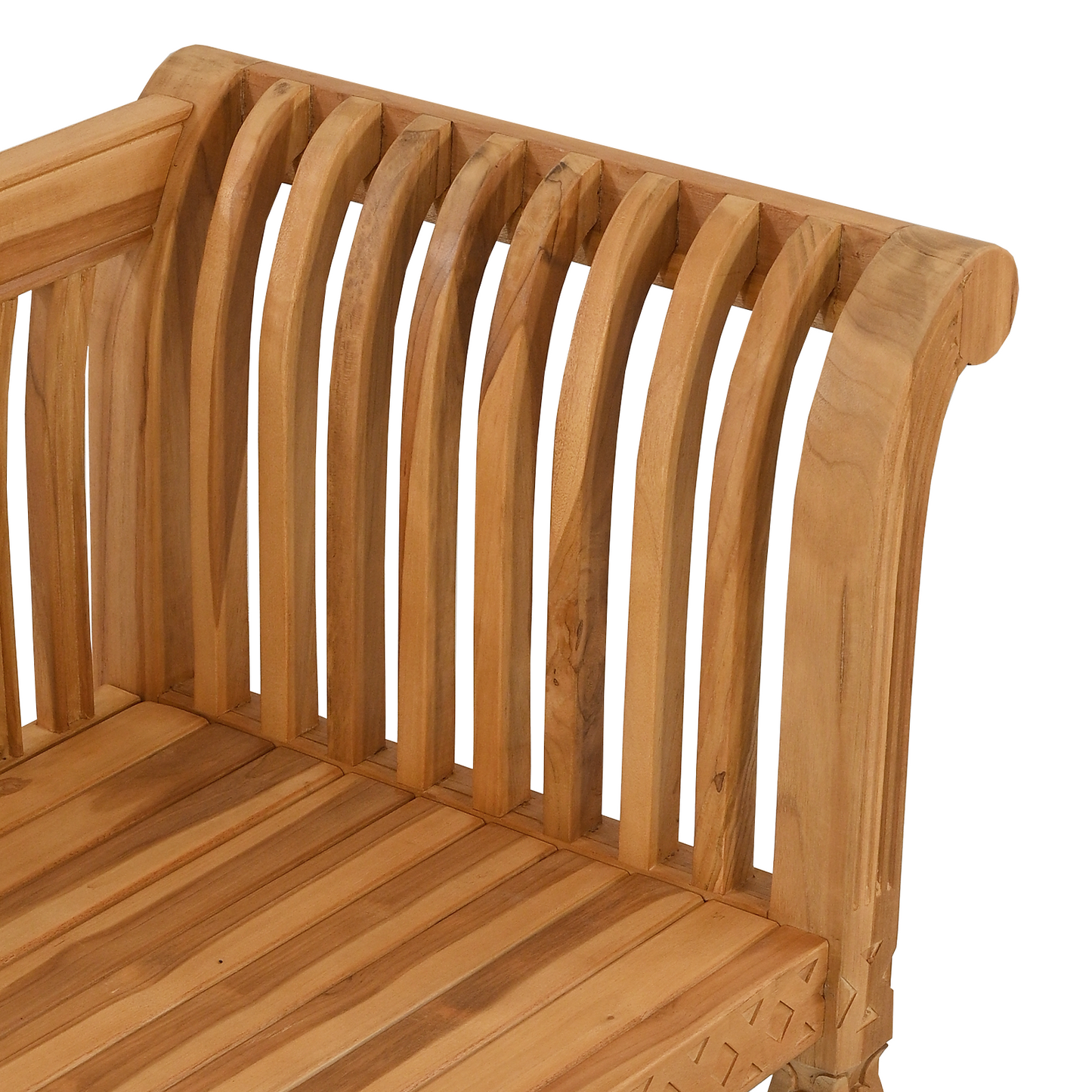 Garden Bench 127.5x52x80 cm Solid Wood Teak
