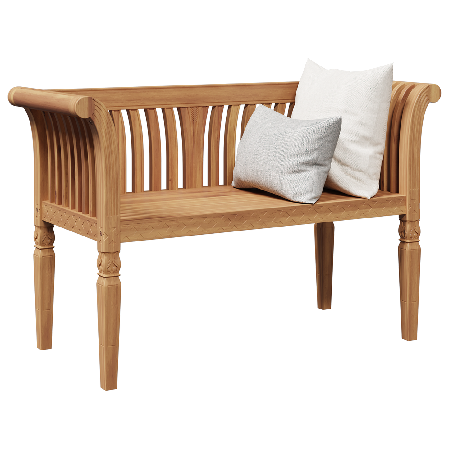 Garden Bench 127.5x52x80 cm Solid Wood Teak