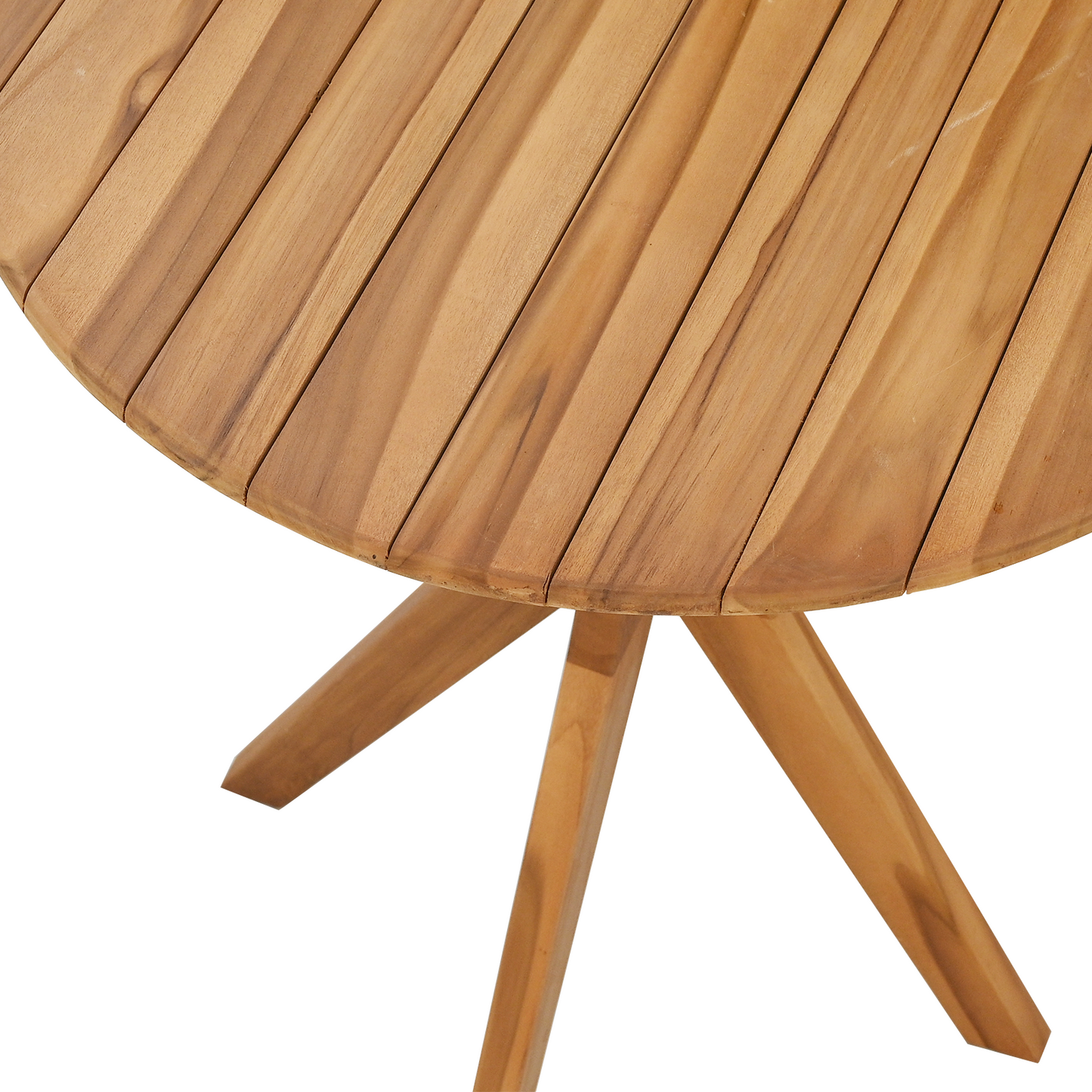 Garden Bistro Table Ø70x75 cm Solid Wood Teak