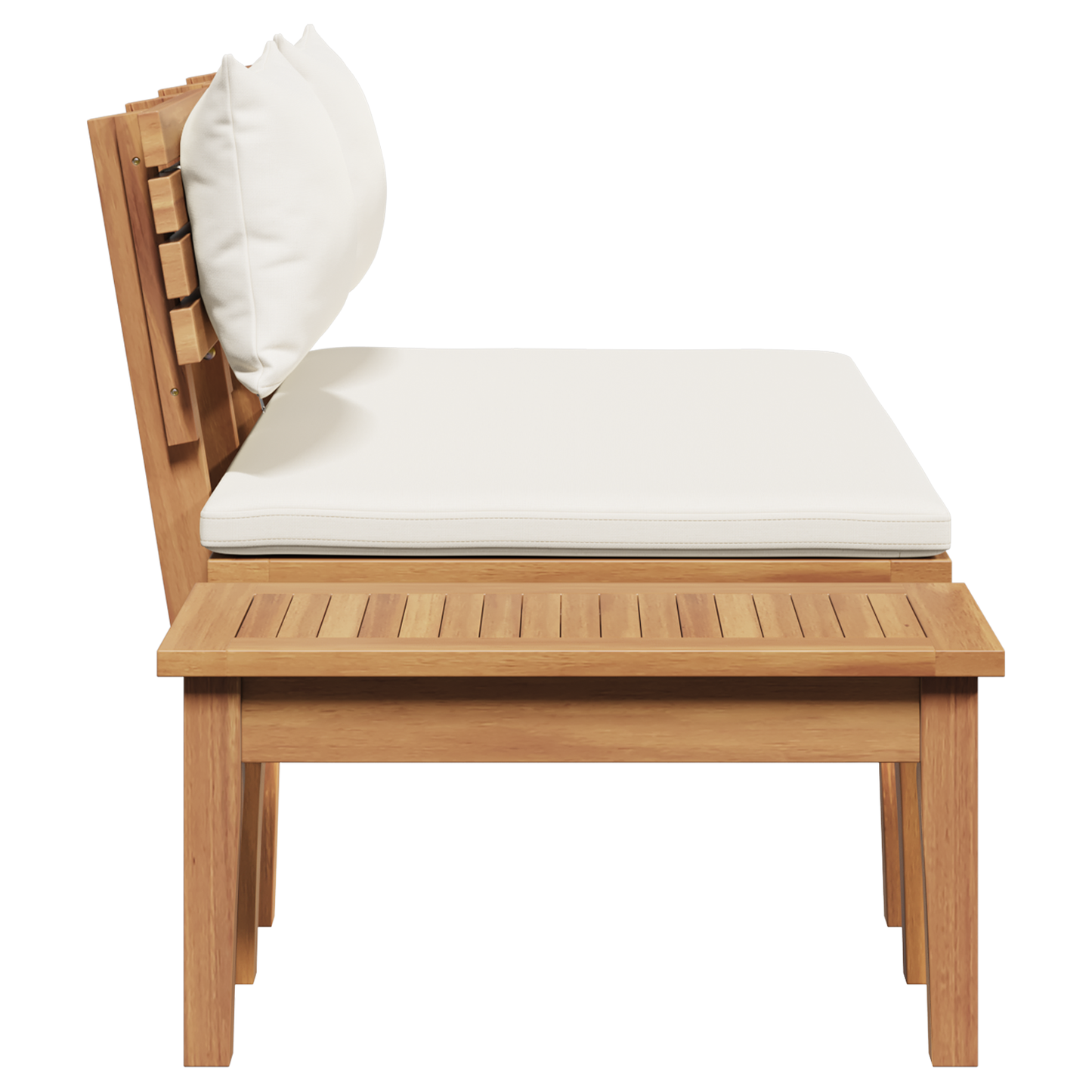 2 Piece Garden Bench Set Solid Wood Teak