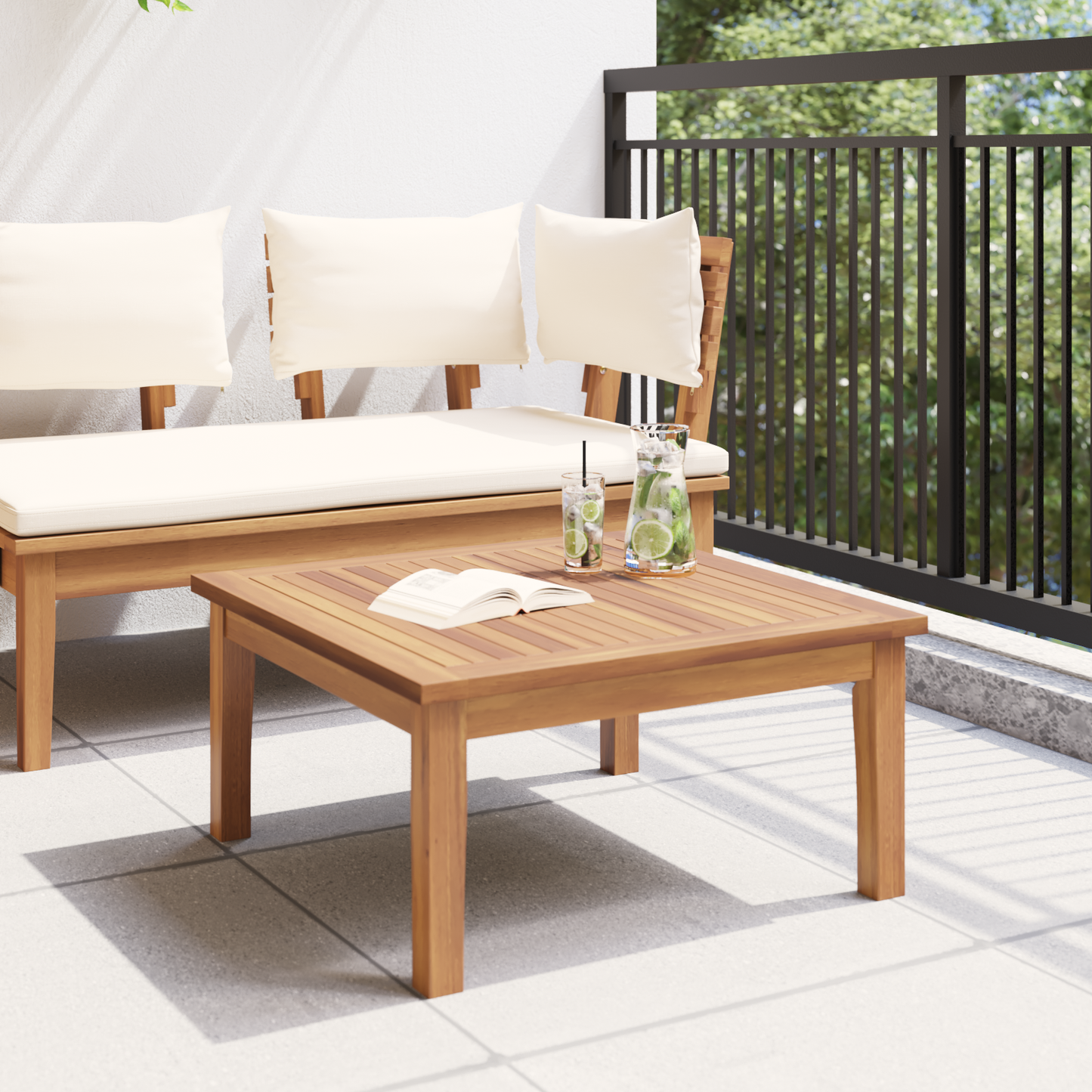 Garden Table 60x60x30 cm Solid Wood Teak