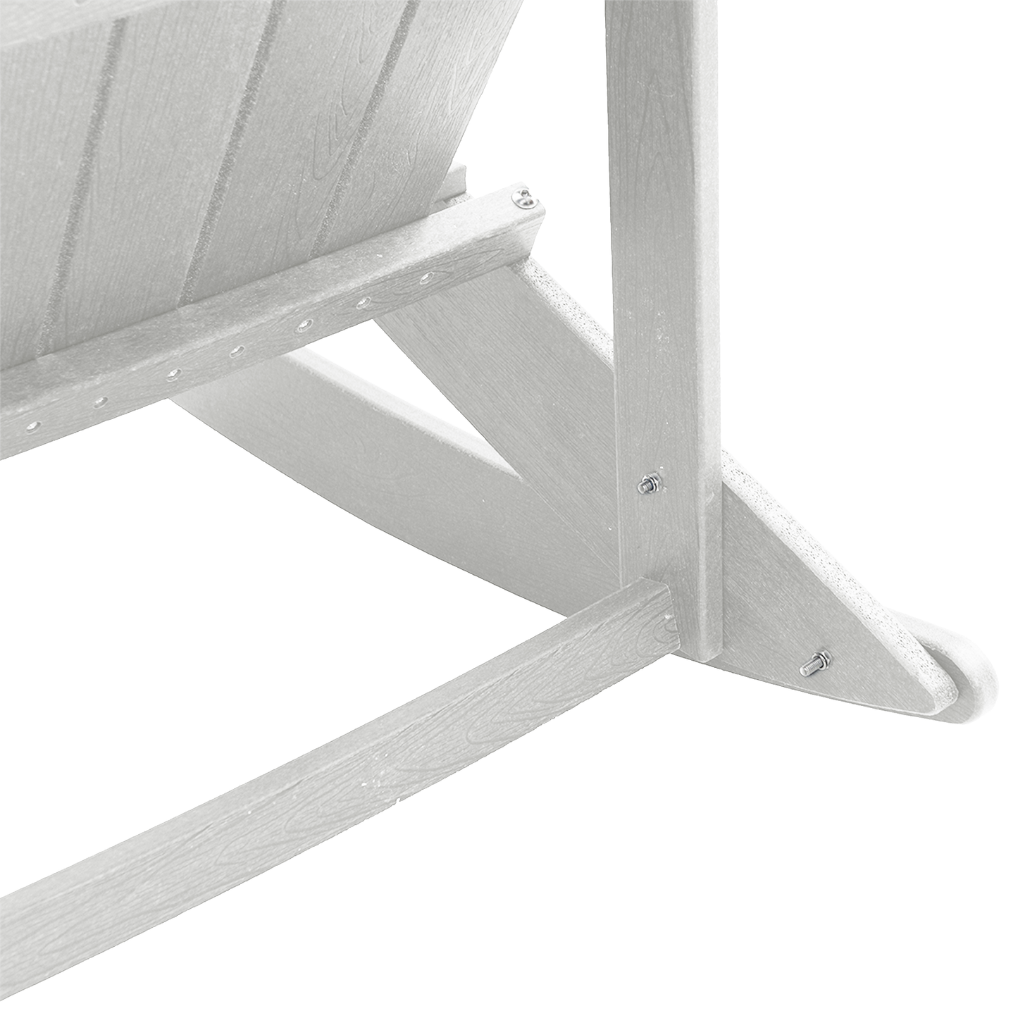 Adirondack Rocking Chair White 73.5x92x90 cm HDPE