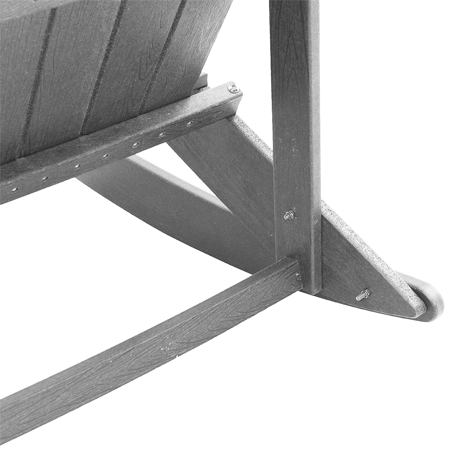 Adirondack Rocking Chair Light Grey 73.5x92x90 cm HDPE
