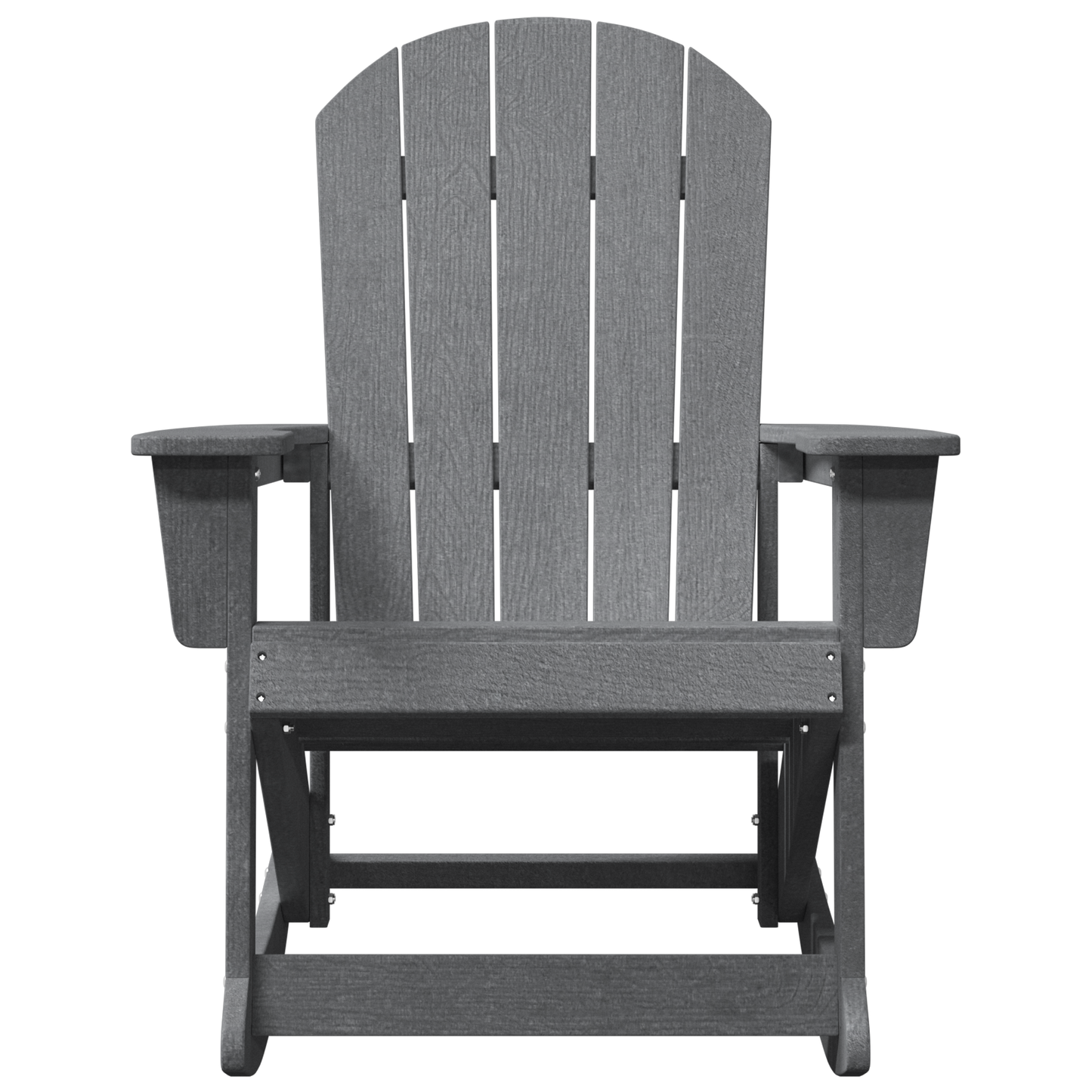 Adirondack Rocking Chair Light Grey 73.5x92x90 cm HDPE