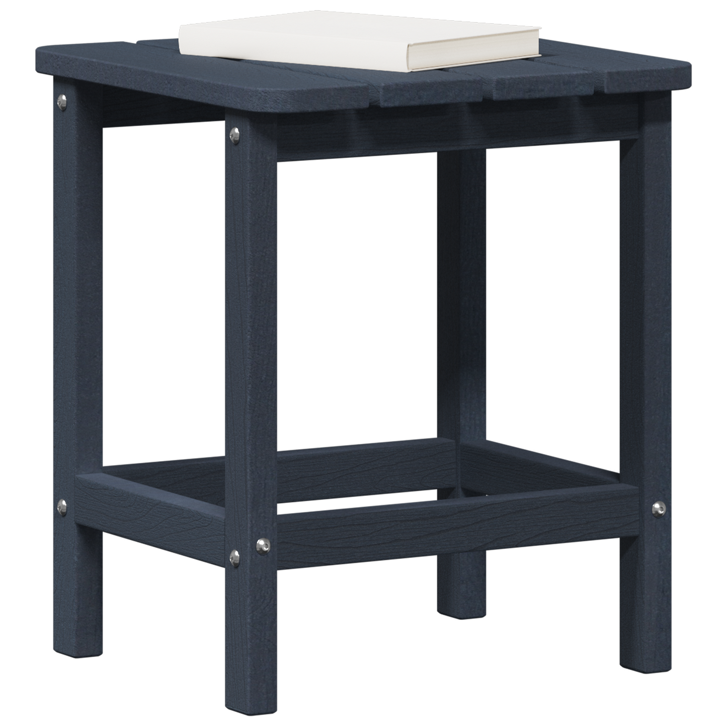 Adirondack Side Table Navy Blue 38x38x46 cm HDPE