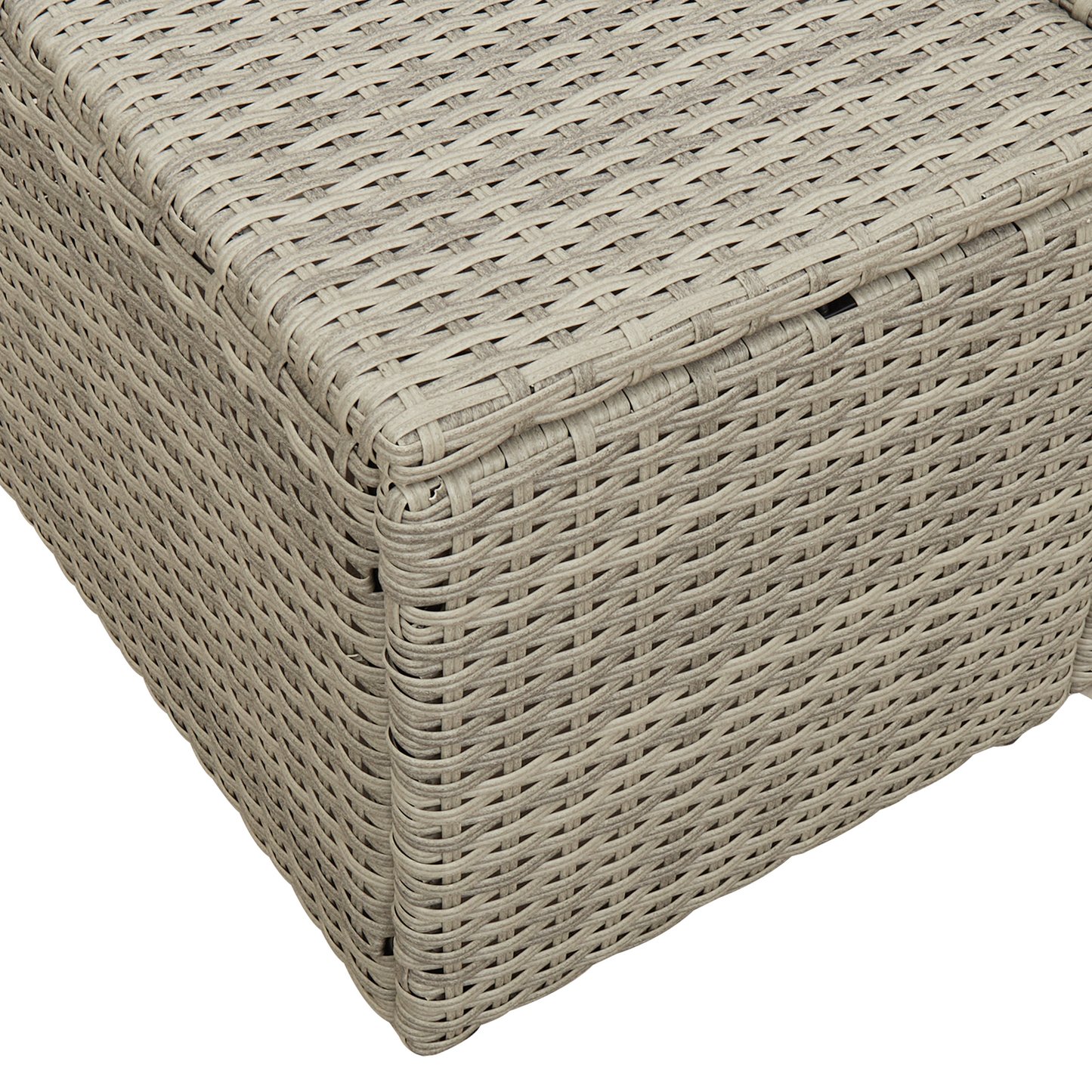 2-Seater Garden Sofa with Cushions Grey Poly Rattan
