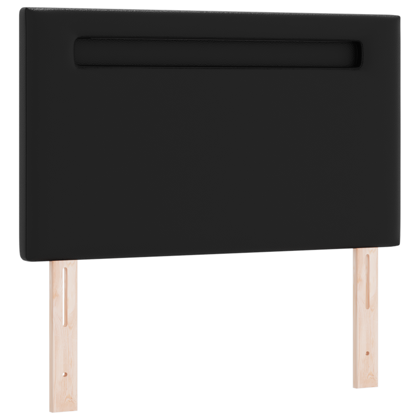 Headboard Plain Design Black 90 cm Faux Leather