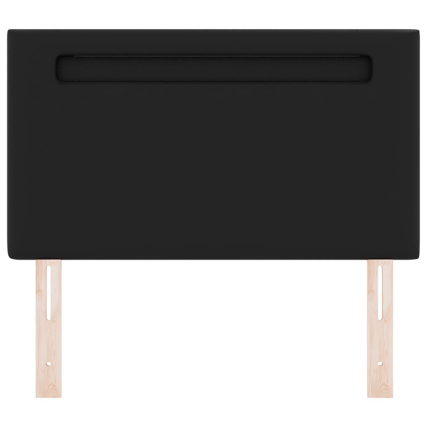 Headboard Plain Design Black 90 cm Faux Leather