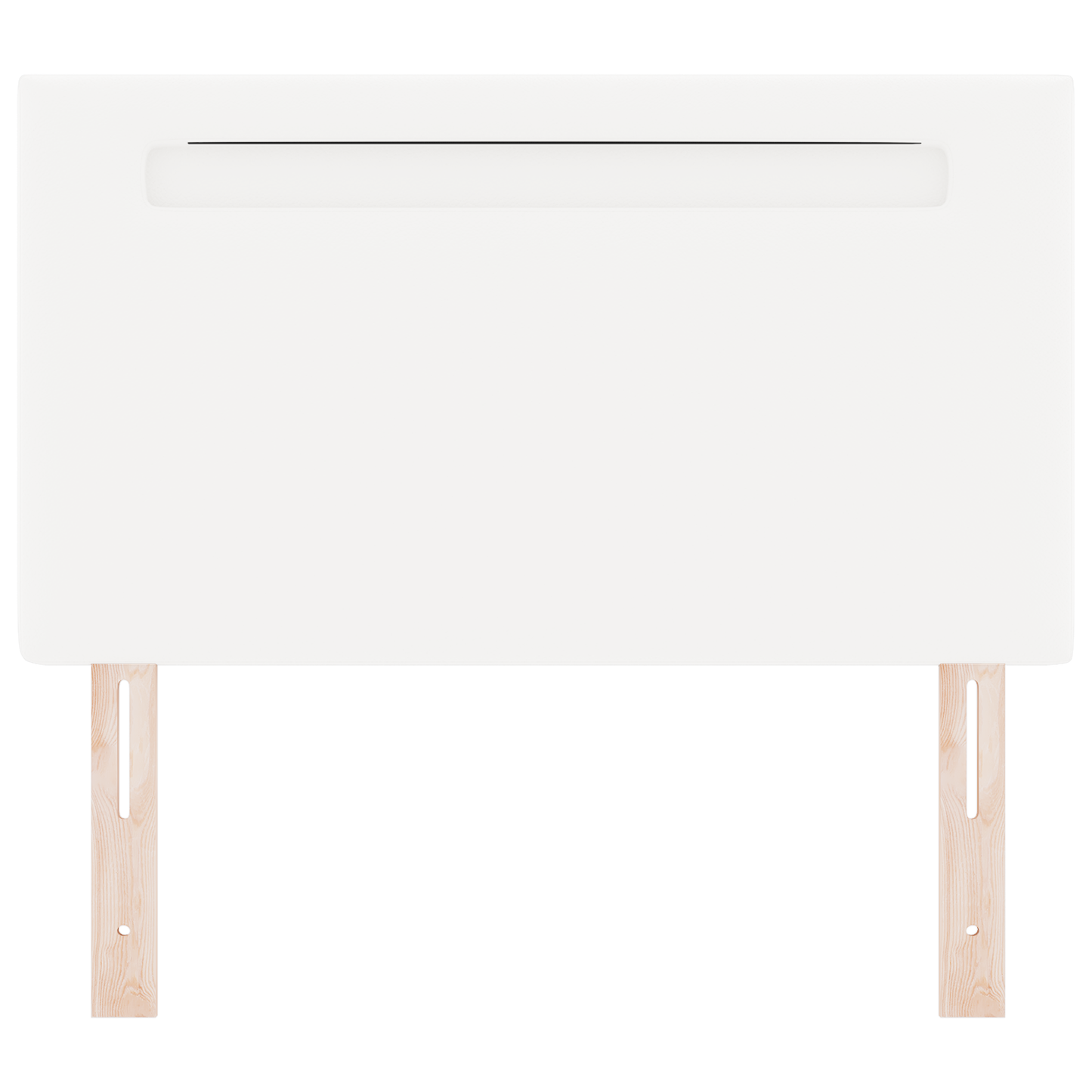 Headboard Plain Design Pure White 90 cm Faux Leather