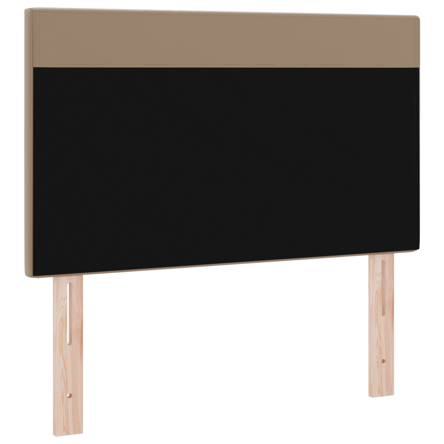 Headboard Plain Design Cappuccino 100 cm Faux Leather