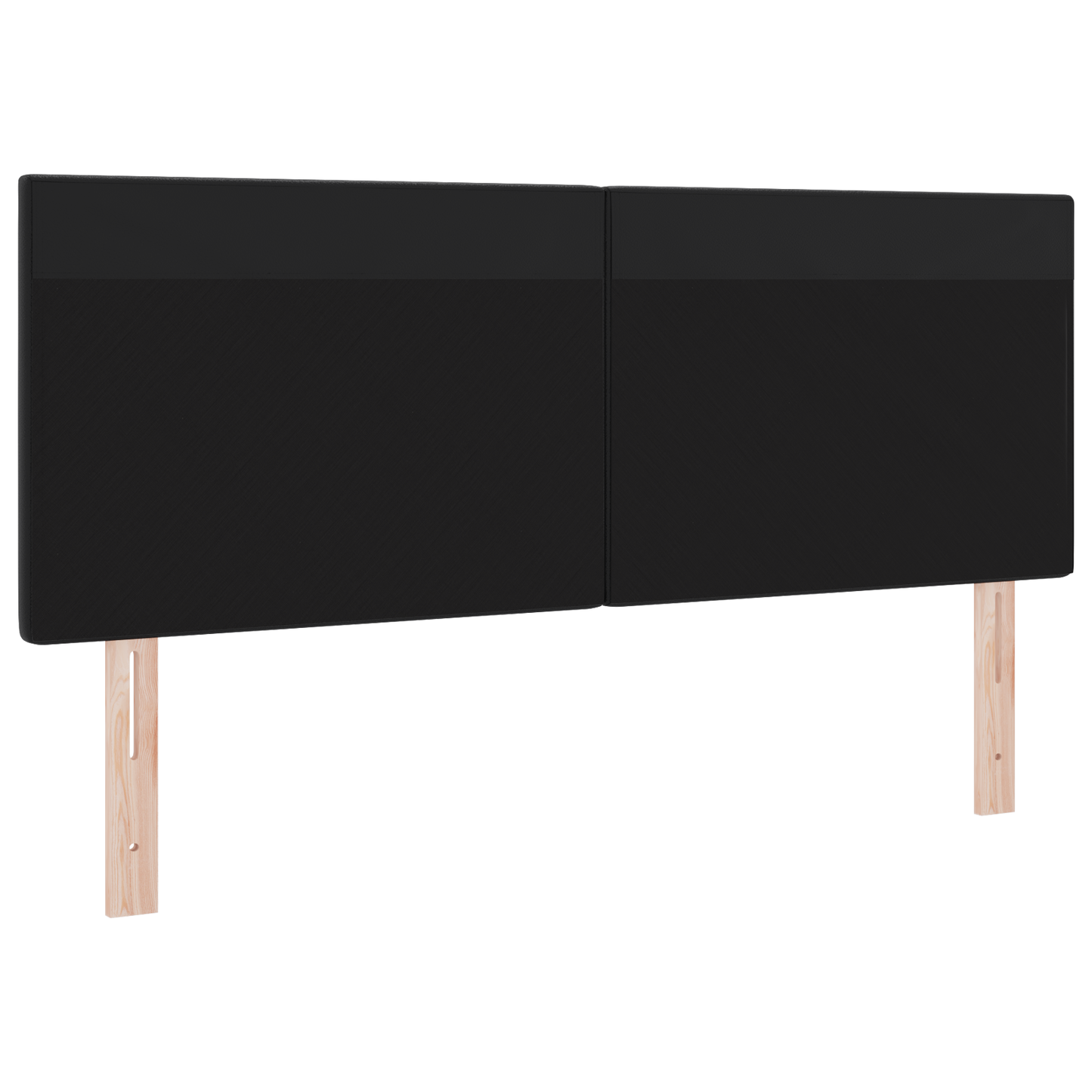 Headboard Plain Design Black 140 cm Faux Leather