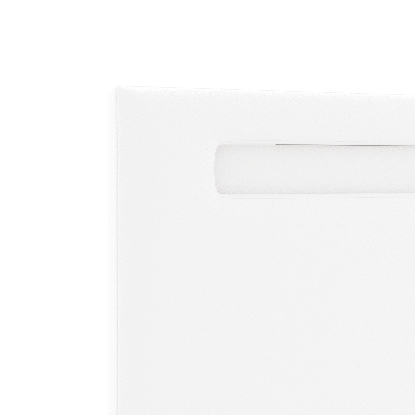 Headboard Plain Design Pure White 140 cm Faux Leather