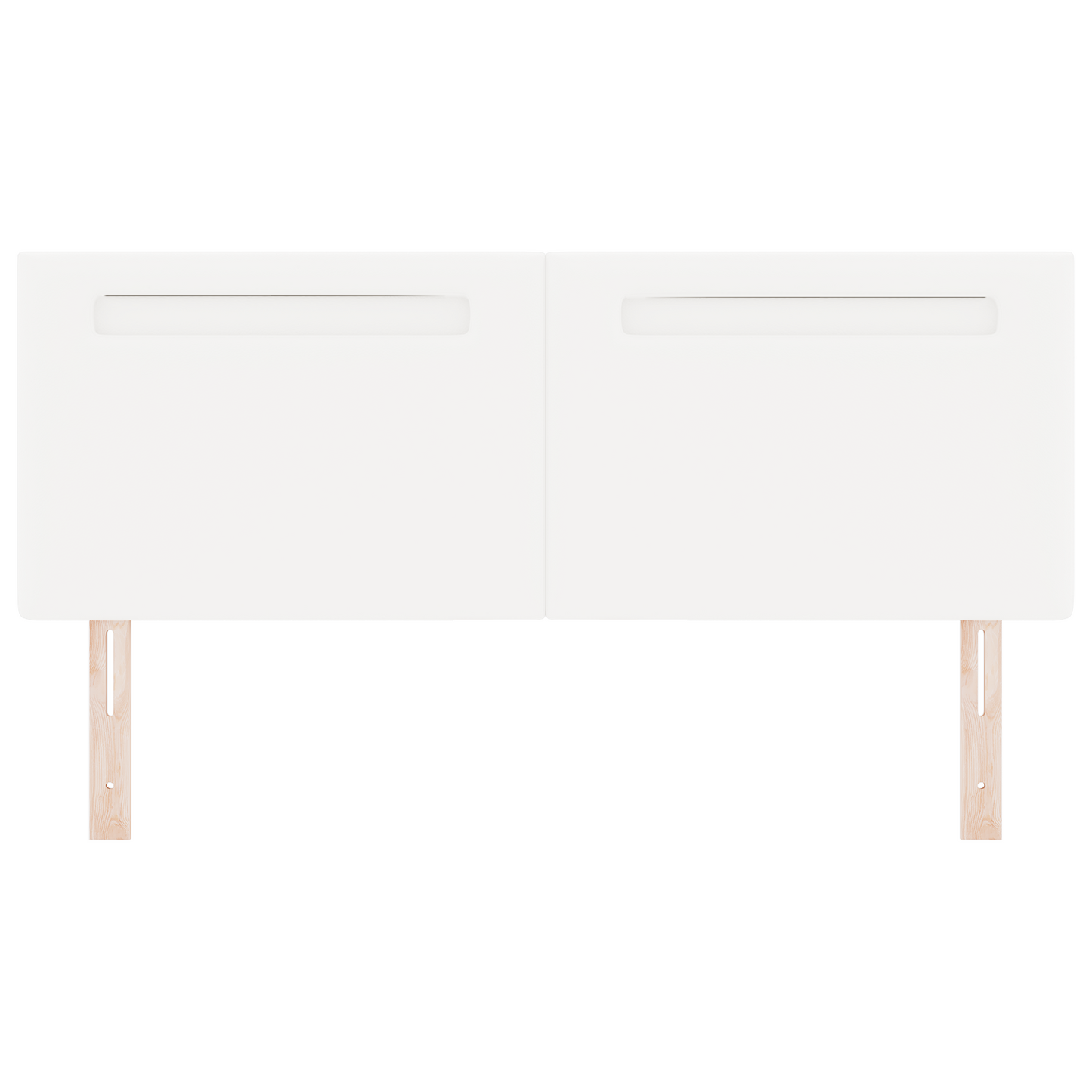 Headboard Plain Design Pure White 160 cm Faux Leather