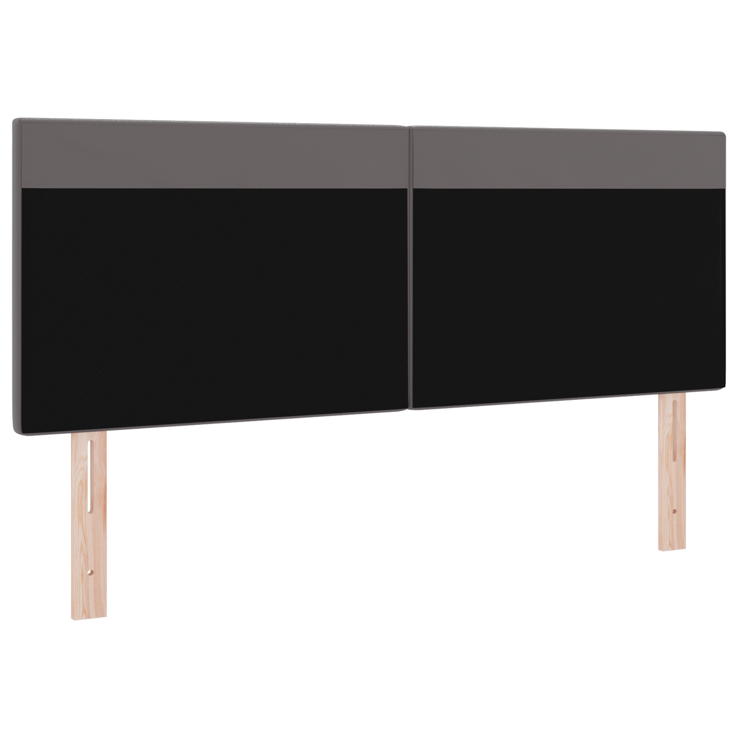 Headboard Plain Design Grey 160 cm Faux Leather