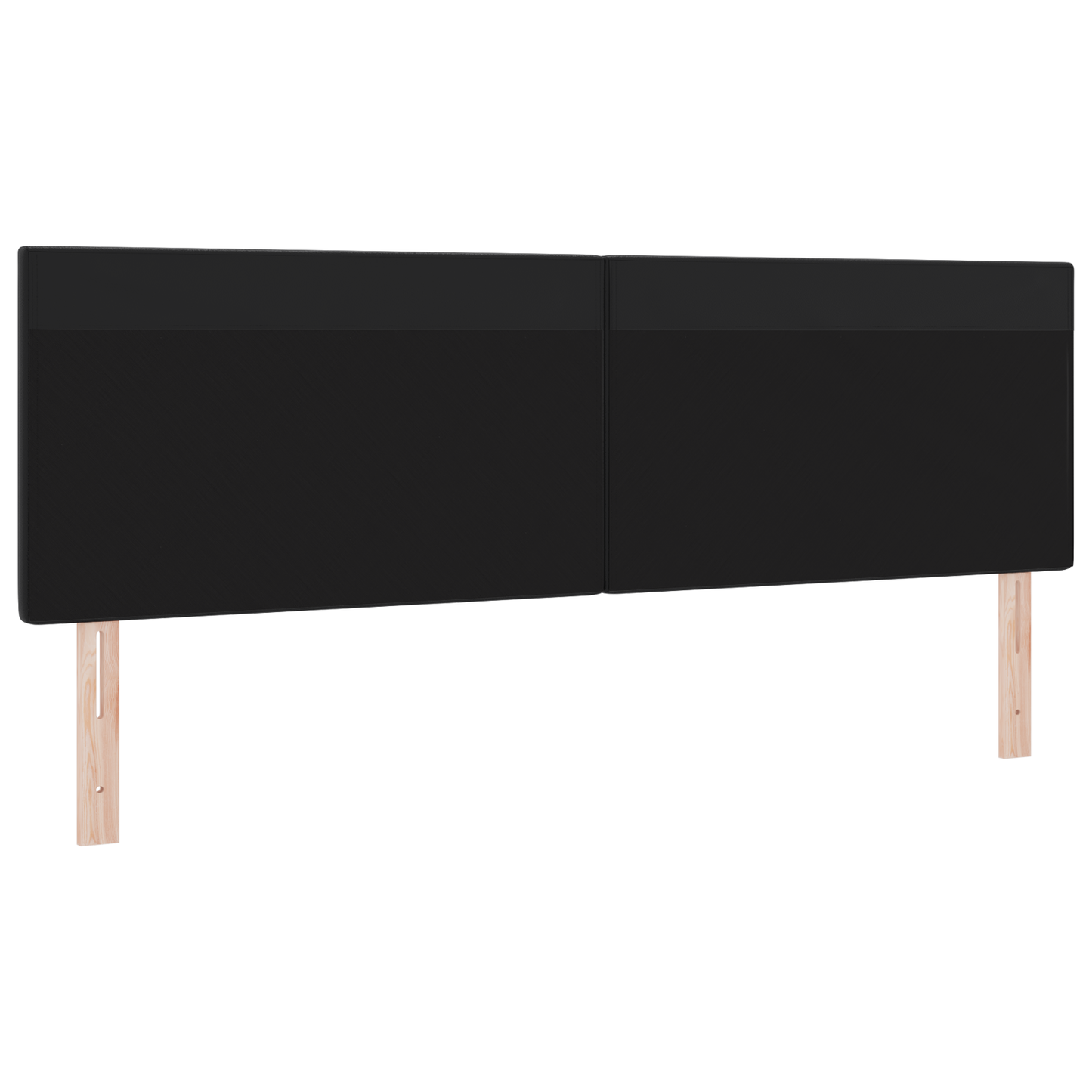 Headboard Plain Design Black 180 cm Faux Leather