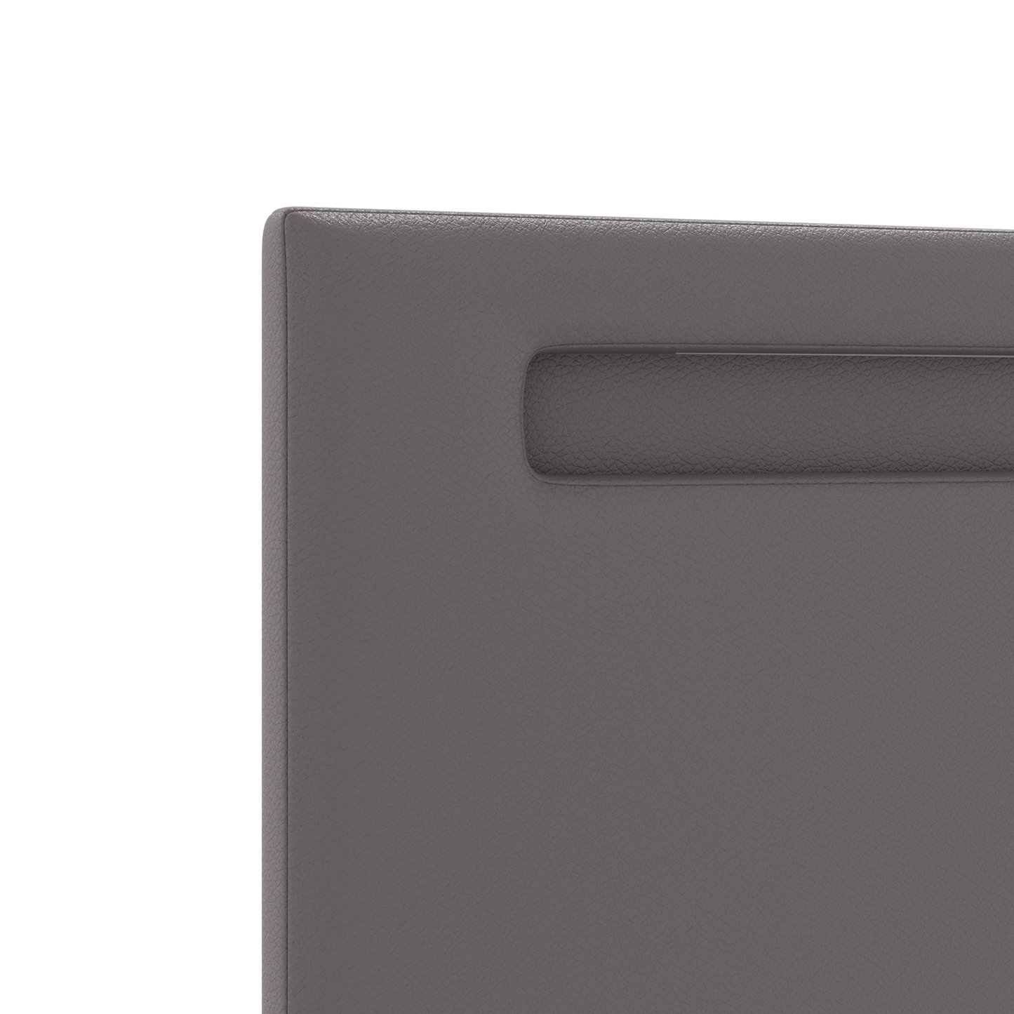Headboard Plain Design Grey 180 cm Faux Leather