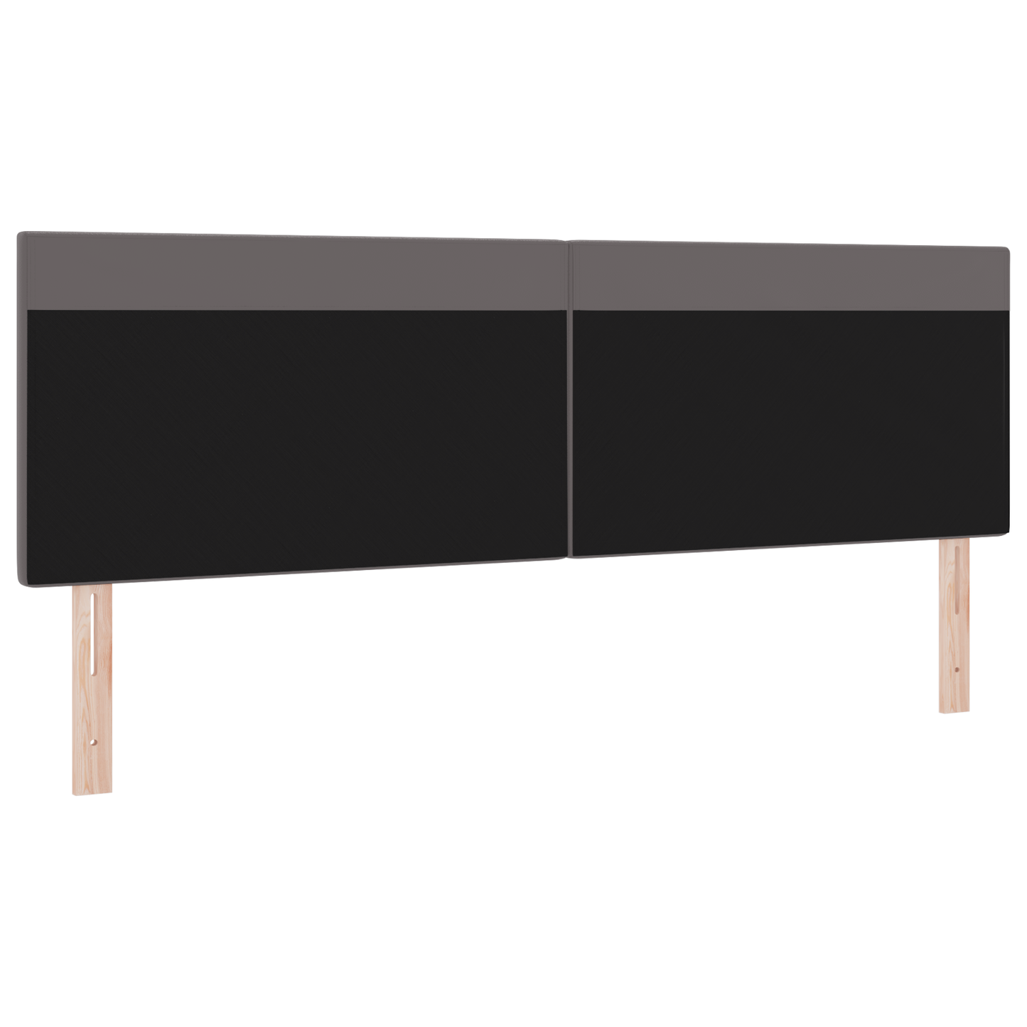 Headboard Plain Design Grey 180 cm Faux Leather