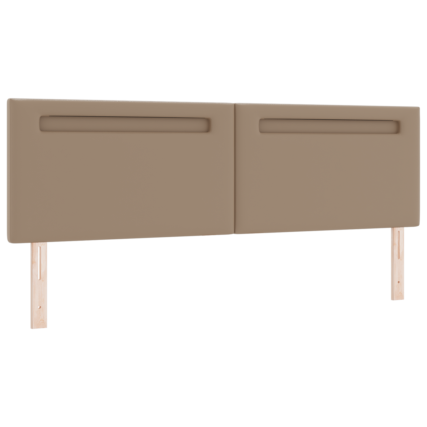 Headboard Plain Design Cappuccino 180 cm Faux Leather