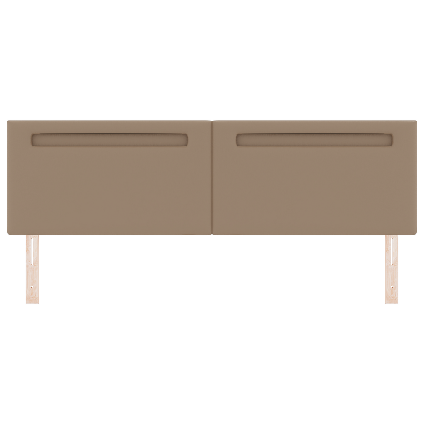 Headboard Plain Design Cappuccino 180 cm Faux Leather