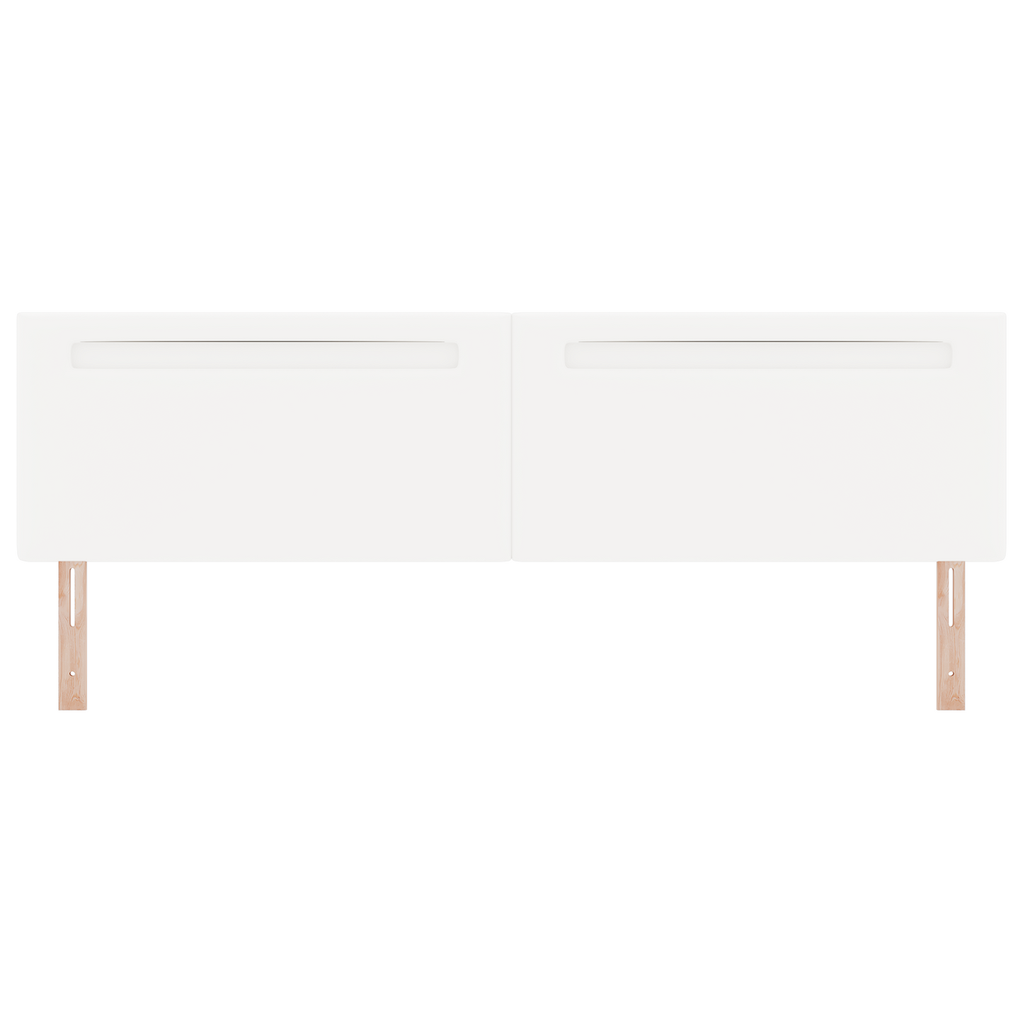 Headboard Plain Design Pure White 200 cm Faux Leather